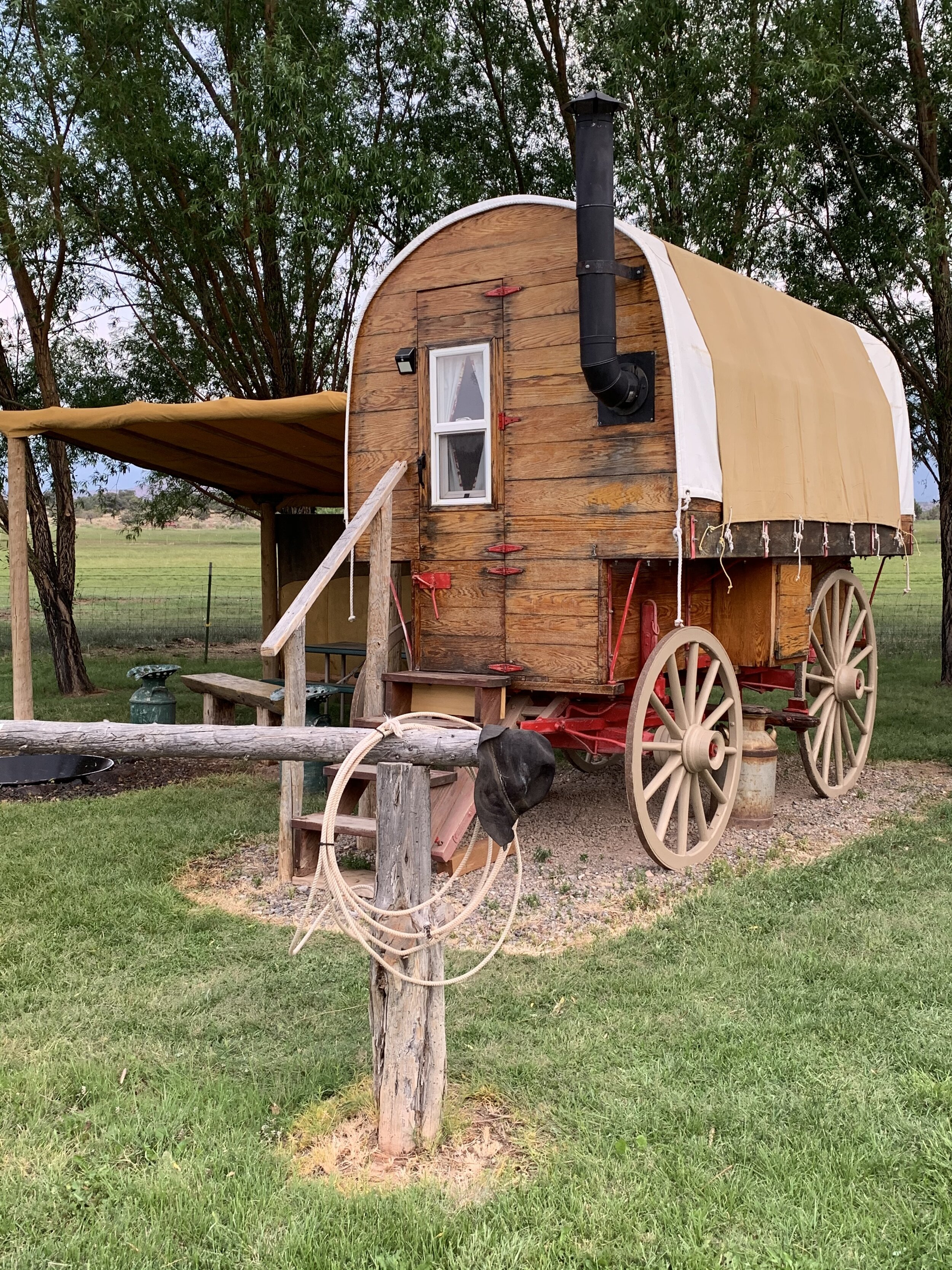  Our RV park near Capitol Reef NP displayed this model of camping-past and was named  Wonderland  in honor of the area’s history. 