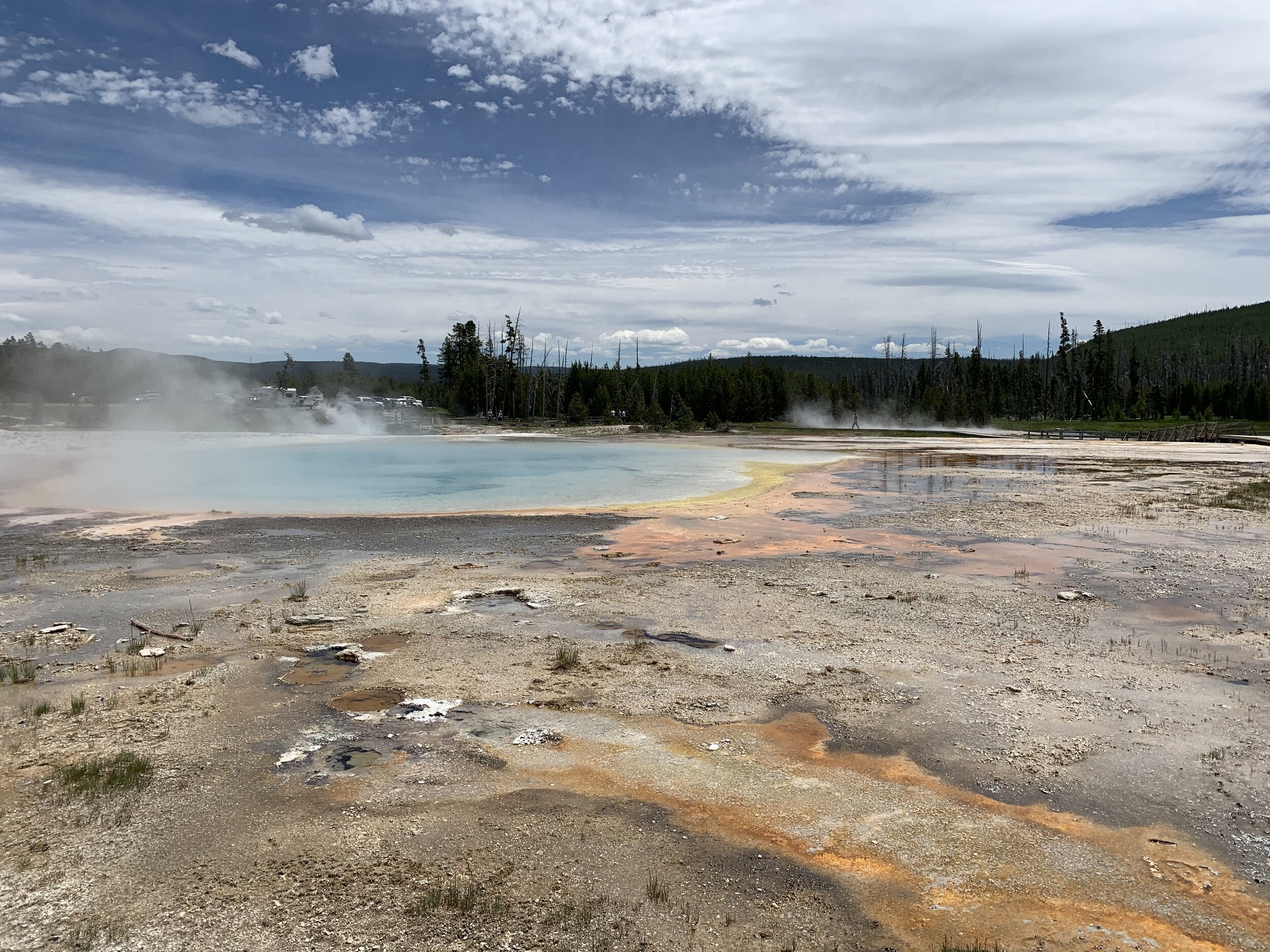  The geysers and springs are acidic because they are fed by thermal water deep underground that picks up sulfuric acid as it rises to the surface. For this reason, they can be very dangerous to humans if safety guidelines are not followed. In recent 