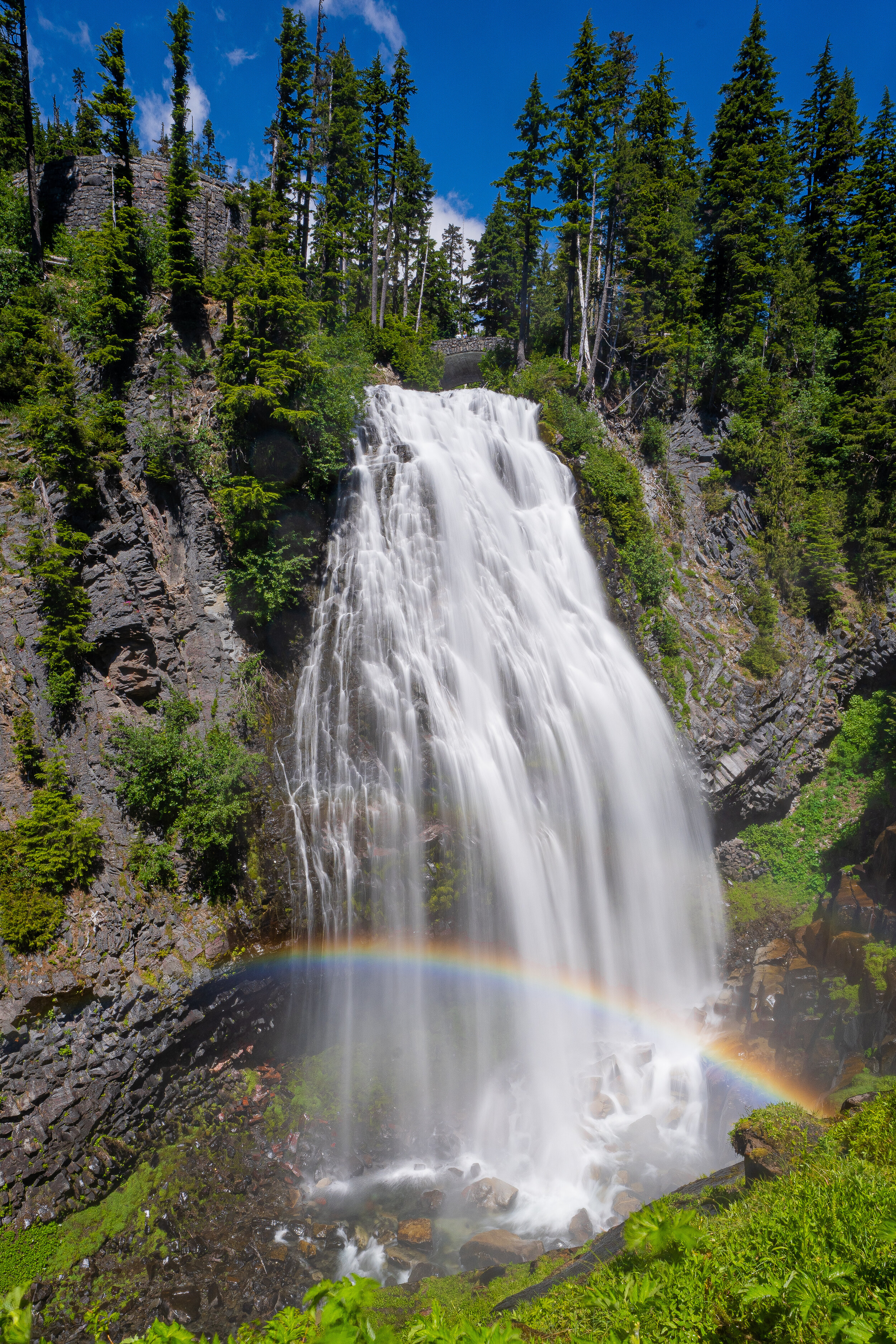  Inside the National Park at  Christine Falls,  Craig captured a rainbow in this waterfall. 