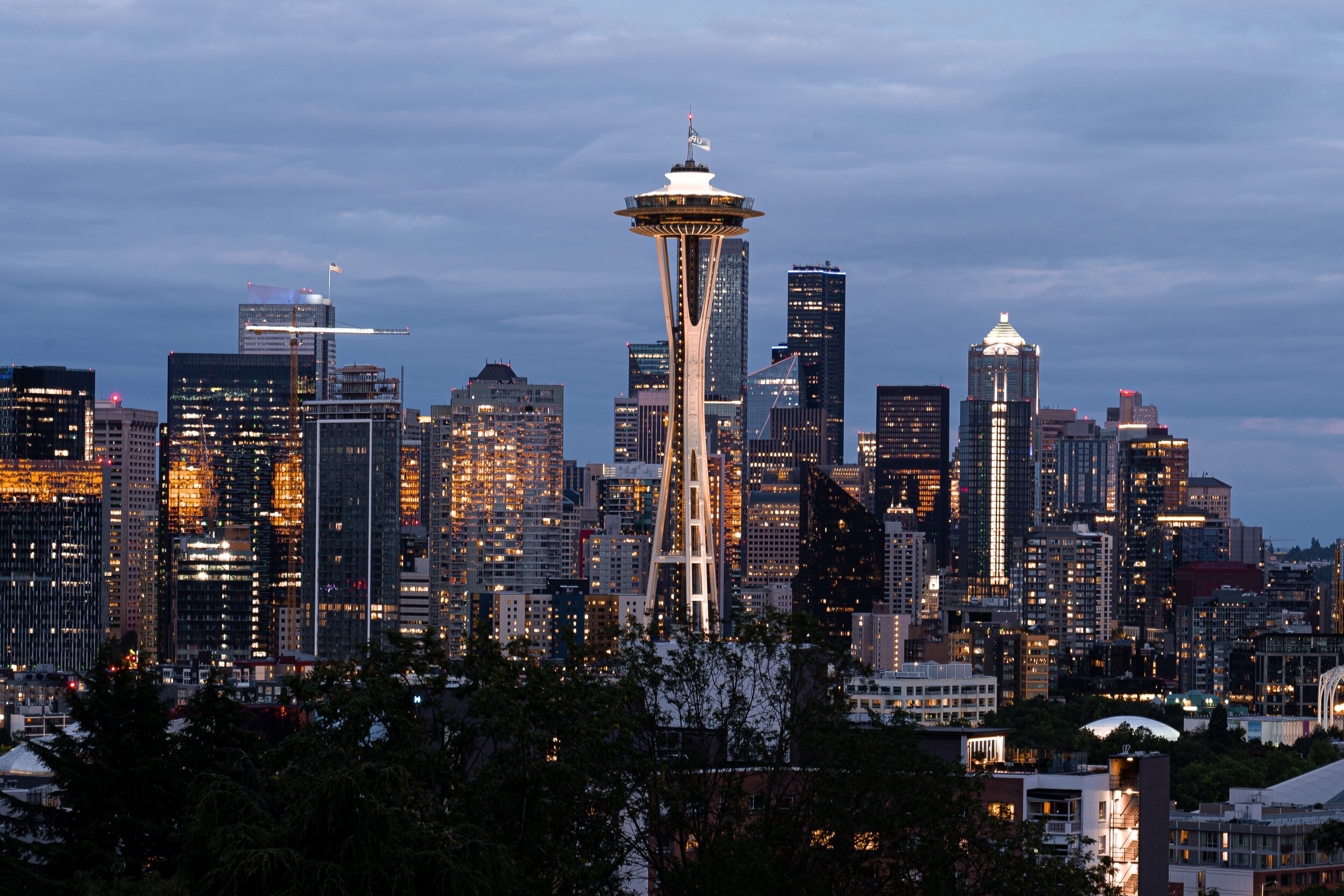  Craig captured this skyline photo of  Seattle  at dusk. 