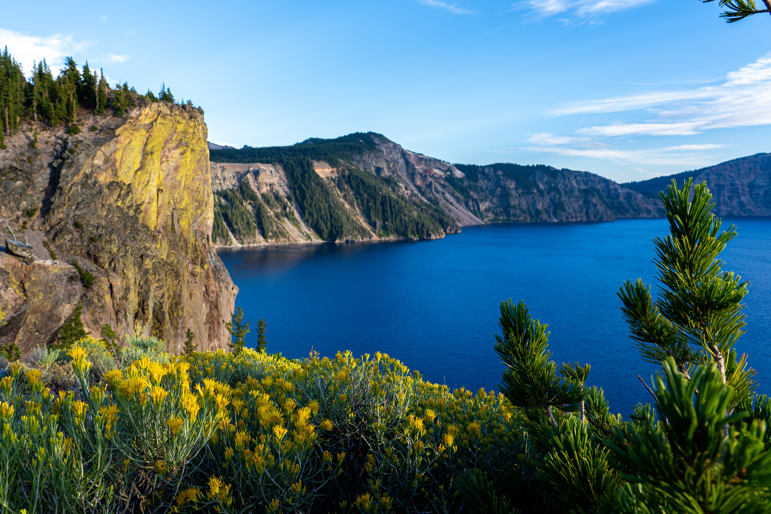  There could never be too many photos taken of  Crater Lake.  The pictures all look like they’ve been augmented, but the lake is absolutely as blue in person as it is in the photos. Crater lake is a collapsed volcano that formed the deepest lake in A
