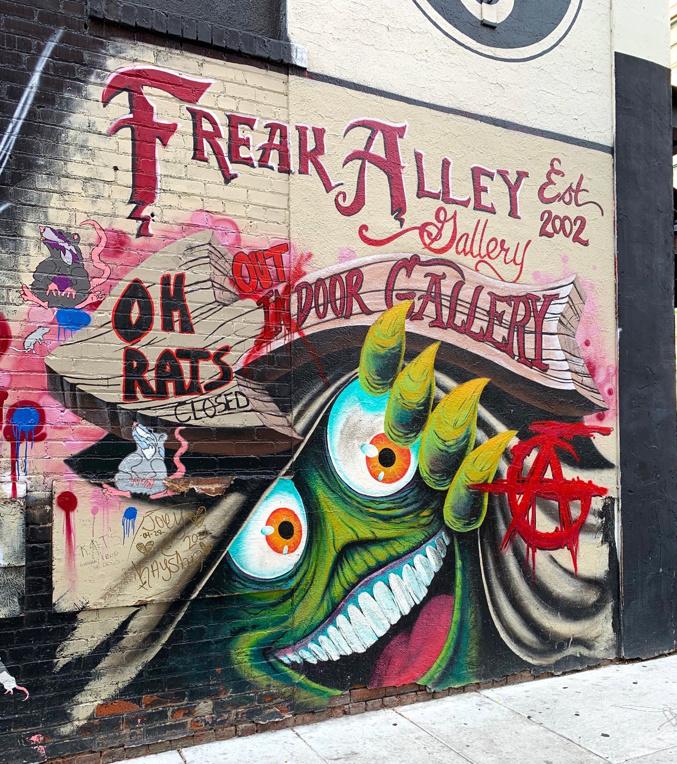  In the heart of downtown Boise, creative murals abound in  Fear Alley.  