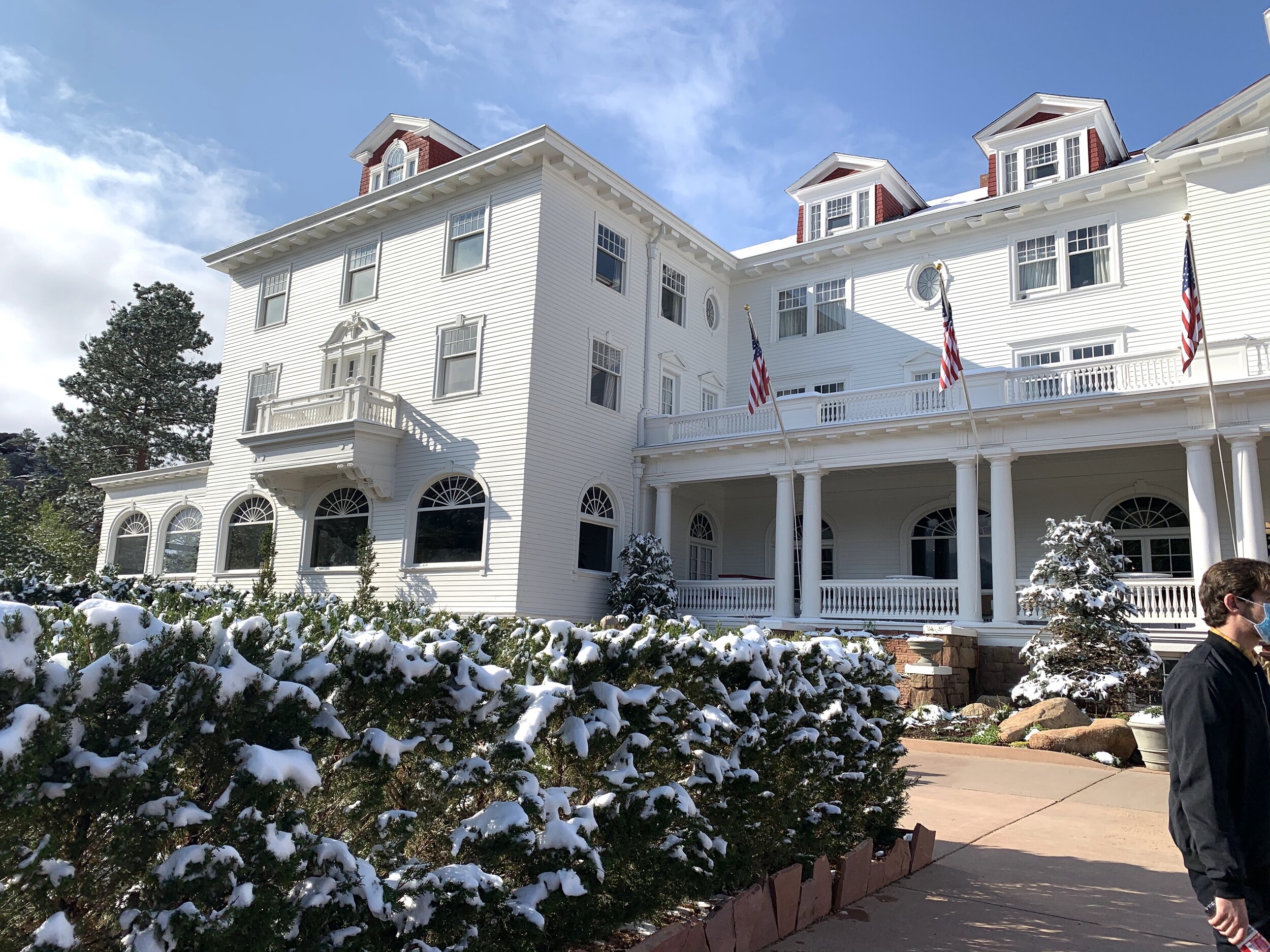  We took an interesting tour of the  Stanley Hotel . It was here, one fateful night, that  Steven King  passed through Estes Park and stopped to rent a room at this tattered and spooky hotel.  One  remaining suite that had not been winterized for the