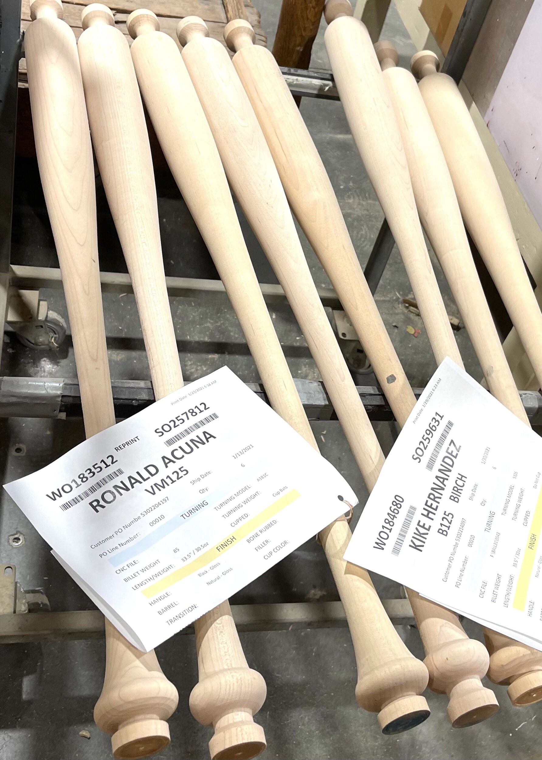  Each Louisville Slugger is made according to a professional player’s specifications for handle size, weight, length, and other details, and a professional player orders 100-120 bats per season. While many players may have used a Louisville Slugger, 
