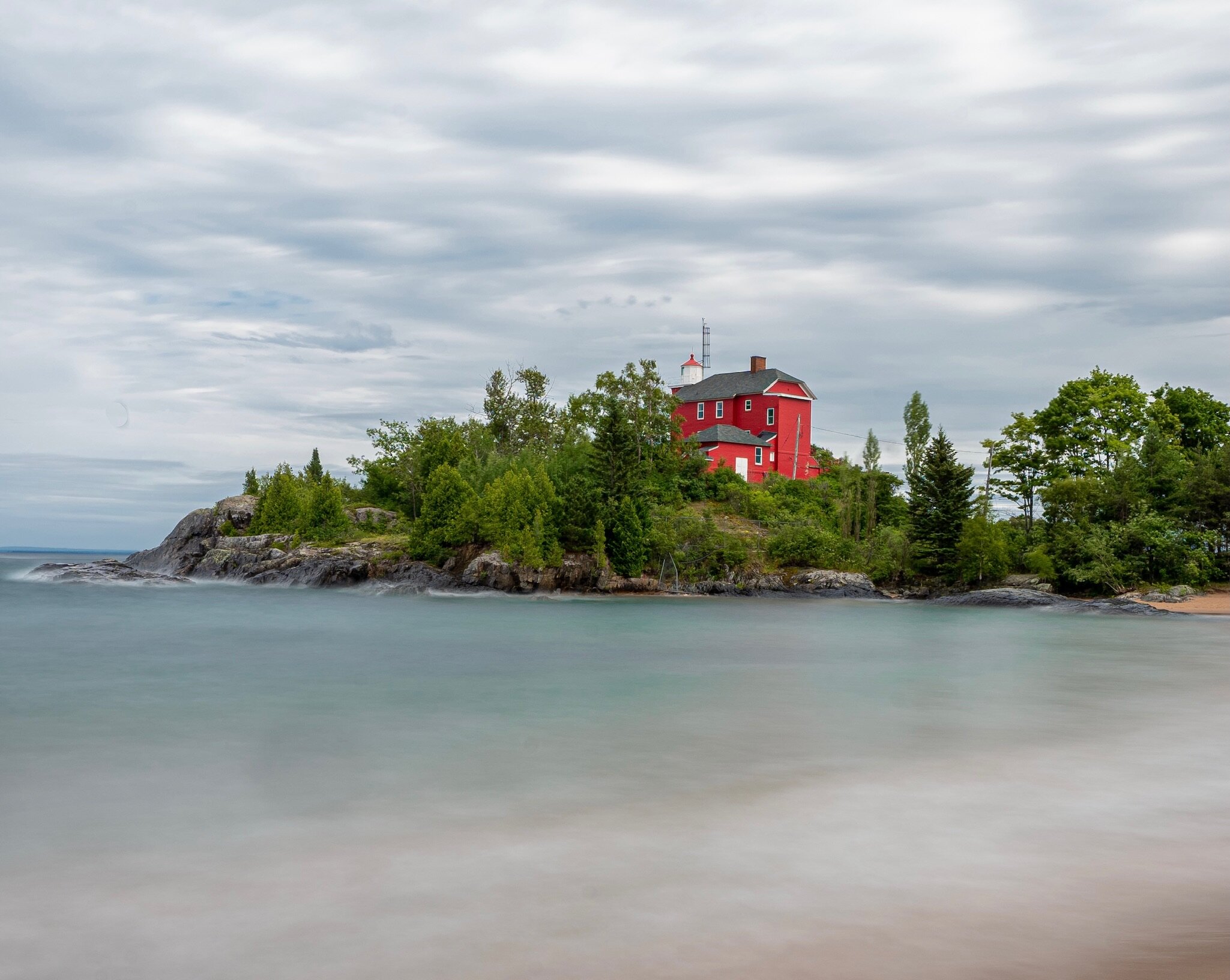  The  Marquette Harbor Lighthouse  is not likely to be the last lighthouse you see from us… we see them often, Craig likes taking pictures of them, and we still have many miles to cover before we are entirely on dry land! 😀🚨😀   
