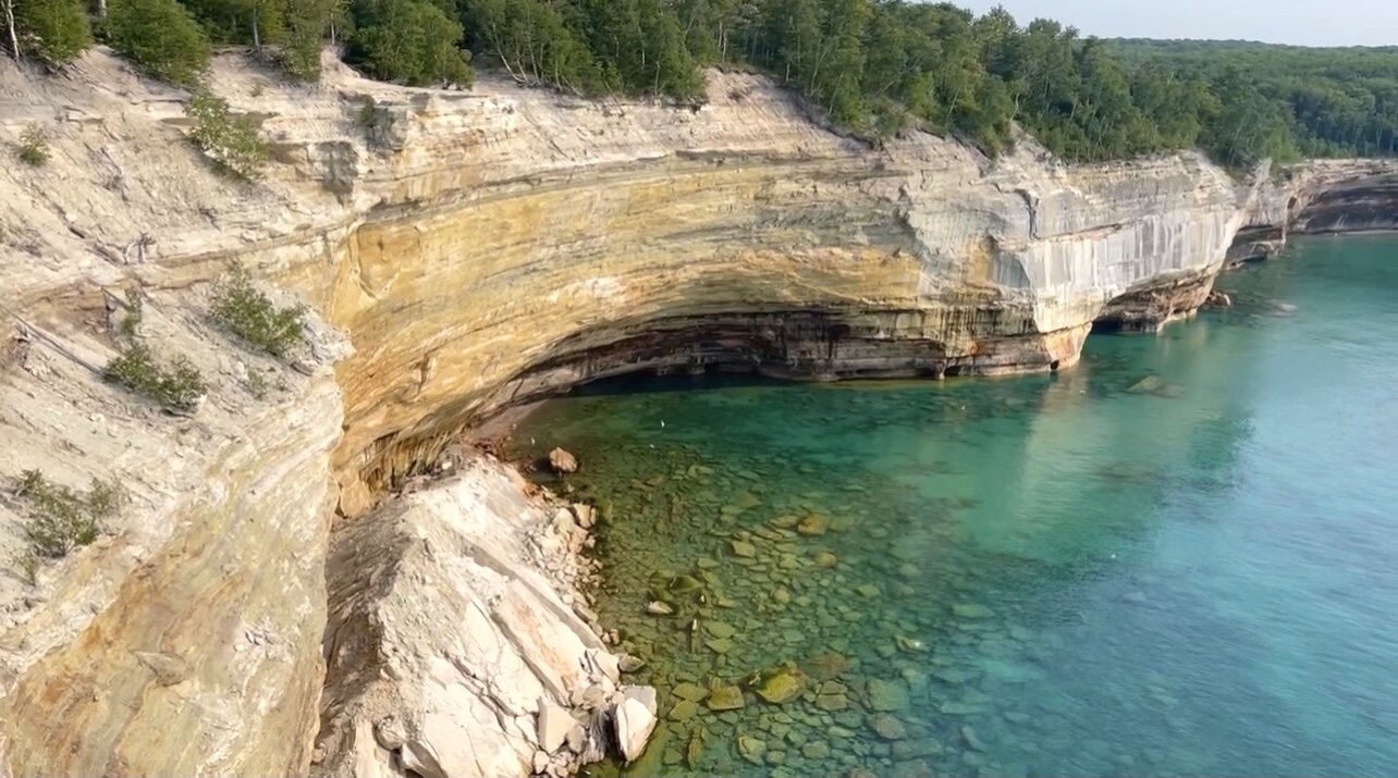  One of Craig’s photos of the shore of Lake Superior along his hike in  Pictured Rocks National Lakeshore  in Munising. 