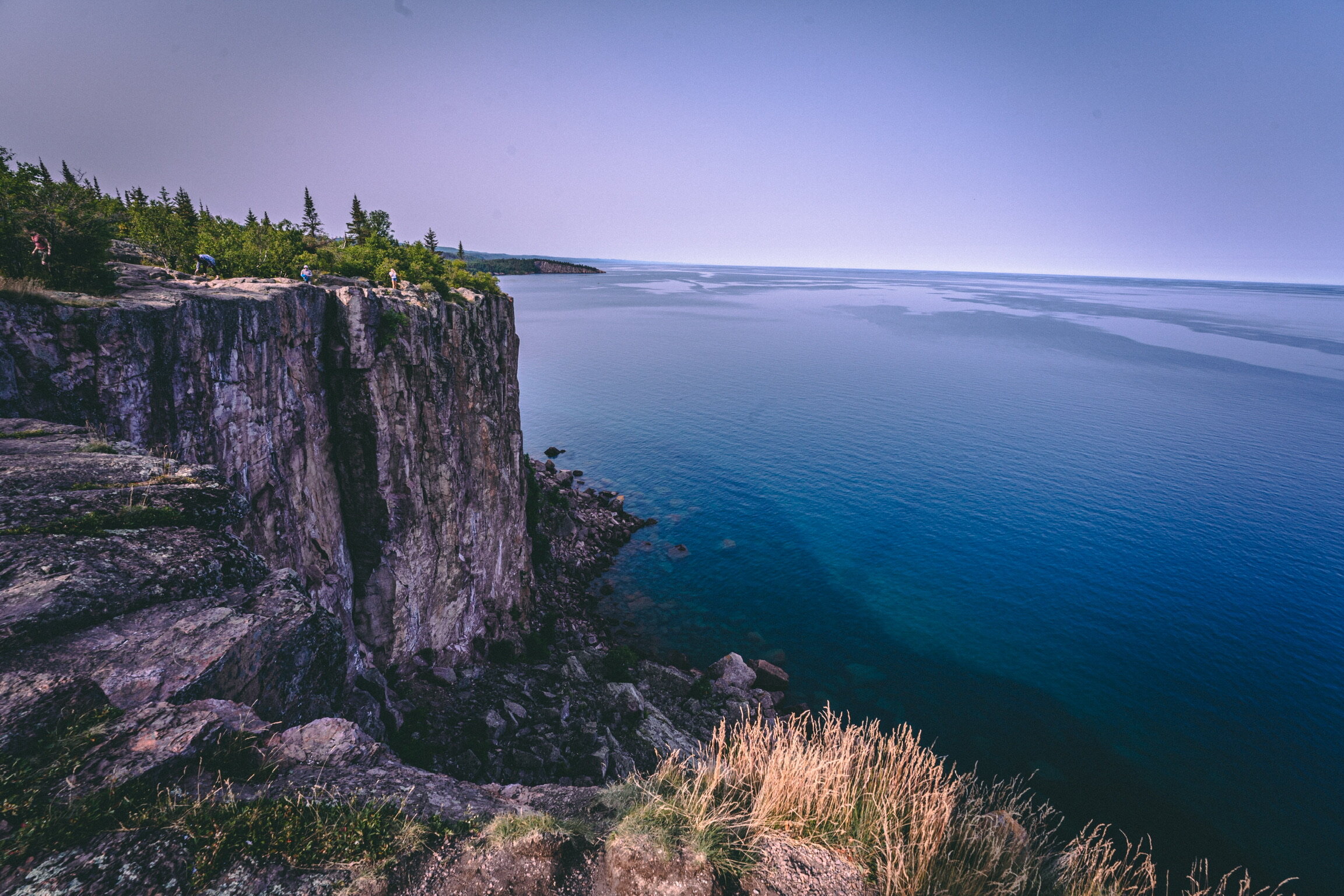  The  North Shore of Lake Superior  is a scenic state highway that runs from Duluth, Minnesota to Canada. Lake Superior is the largest of the Great Lakes—by a lot. With a surface area of nearly 32,000 miles and areas as deep as 1,332 feet, Lake Super