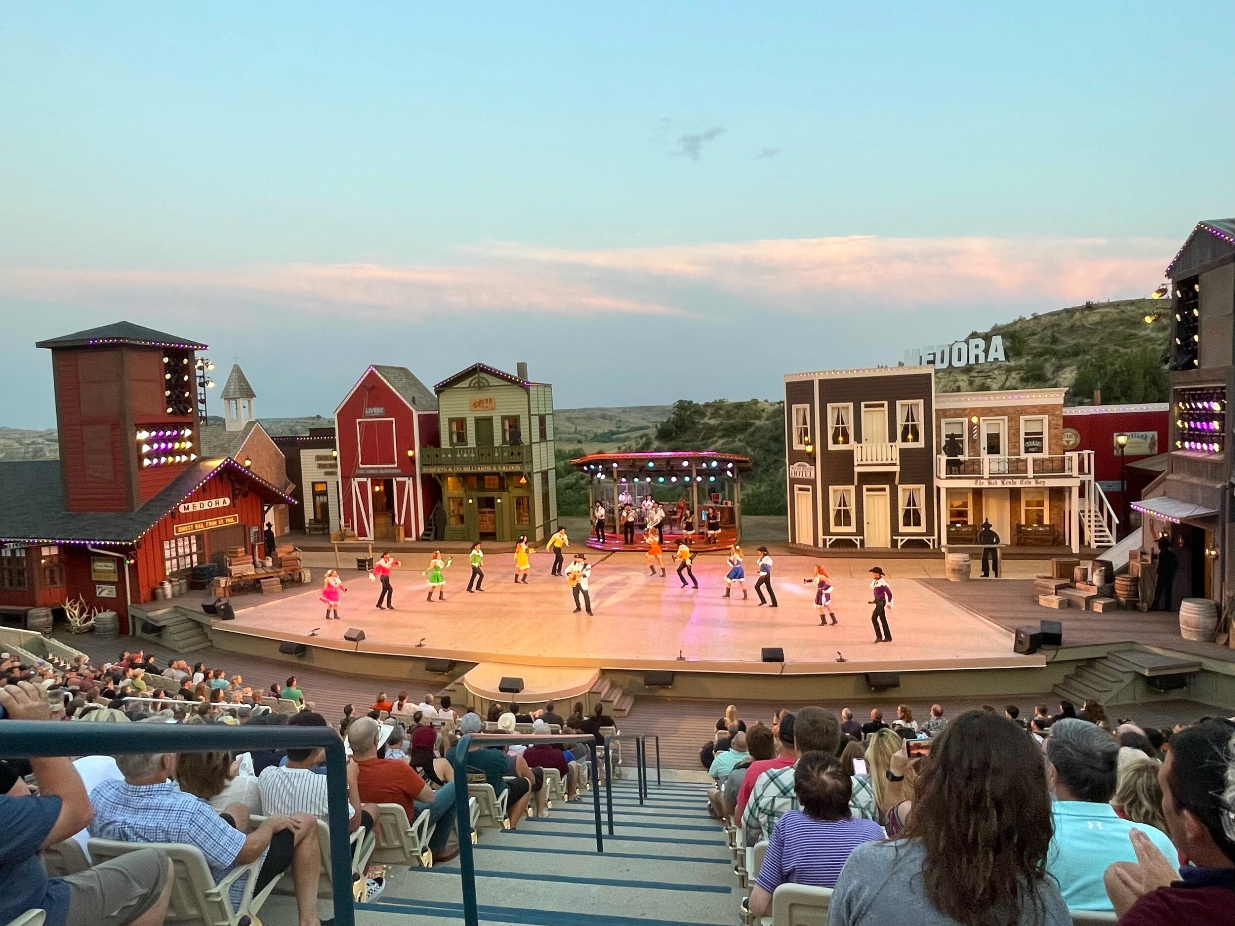  I would say going to the  Medora Musical  is one of the coolest things we've done this year. (Craig would likely pick something else 😂) While enjoying the  “rootin'-tootinest, boot-scootinest show in all the Midwest,”  we could see past the stage a