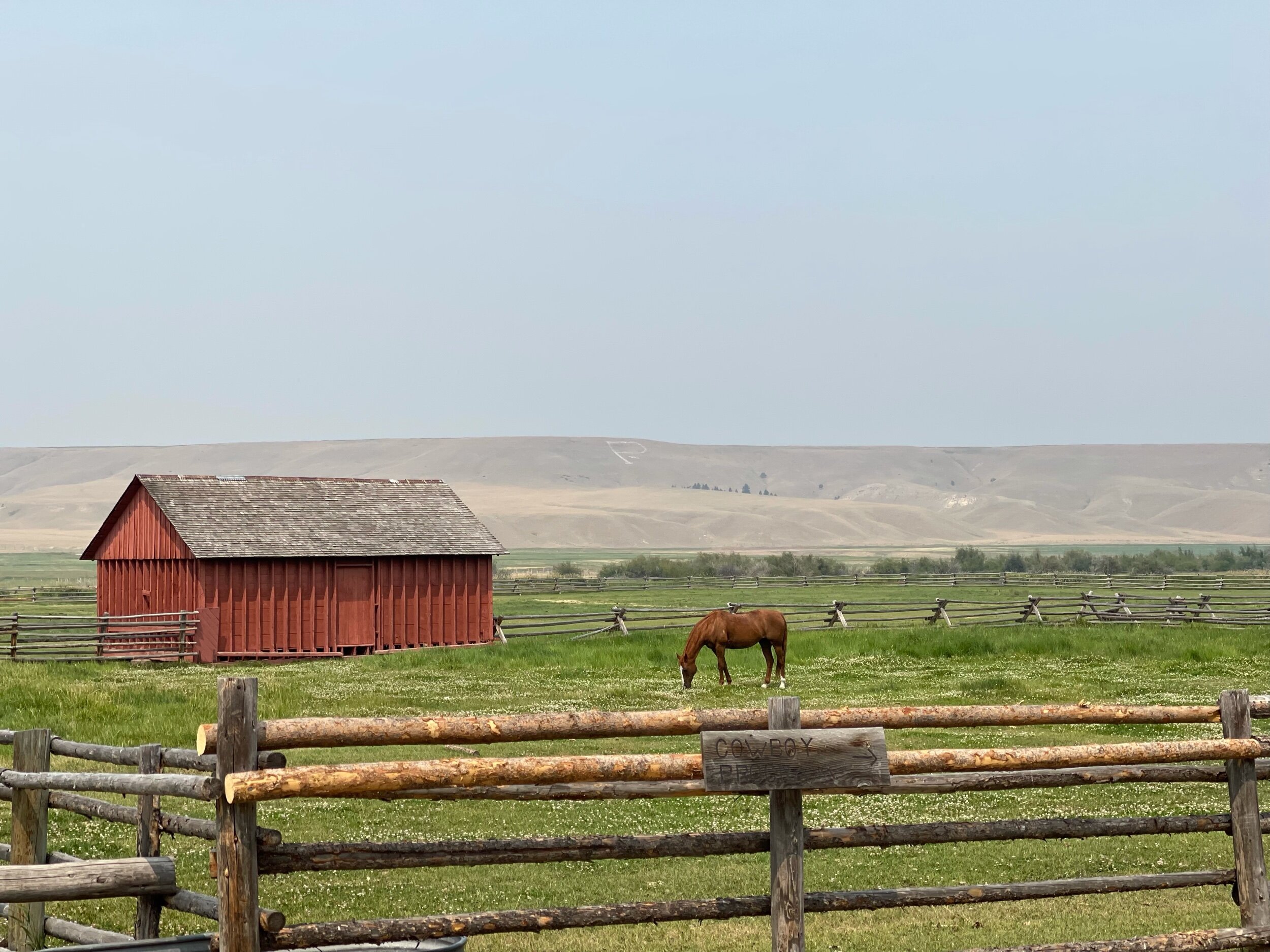  Charming scenes like this can be seen all over the US, but this particular one is at the  Grant-Kohrs Ranch National Historic Site  in Deer Lodge. This 1,600+ acre ranch, in operation since the 1850s, is still fully active and maintained by the Nati