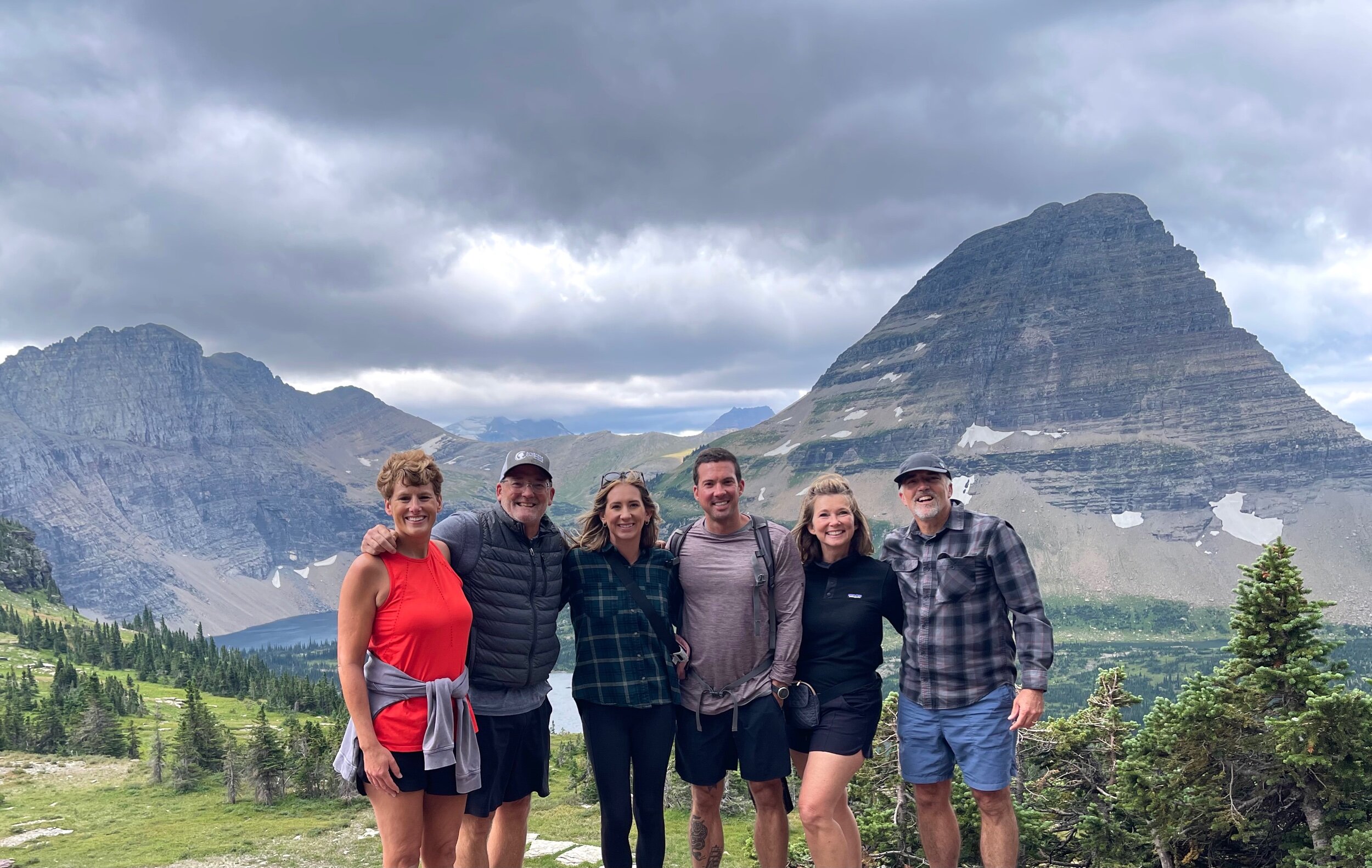  Craig’s brother, and our sister-in-law,  Keith and Tiffany, also came to enjoy  Glacier National Park  with us. Two days of their visit overlapped with Kevin and Rachel’s. It was truly a special time together.  We had so much fun. 🧡🧡 