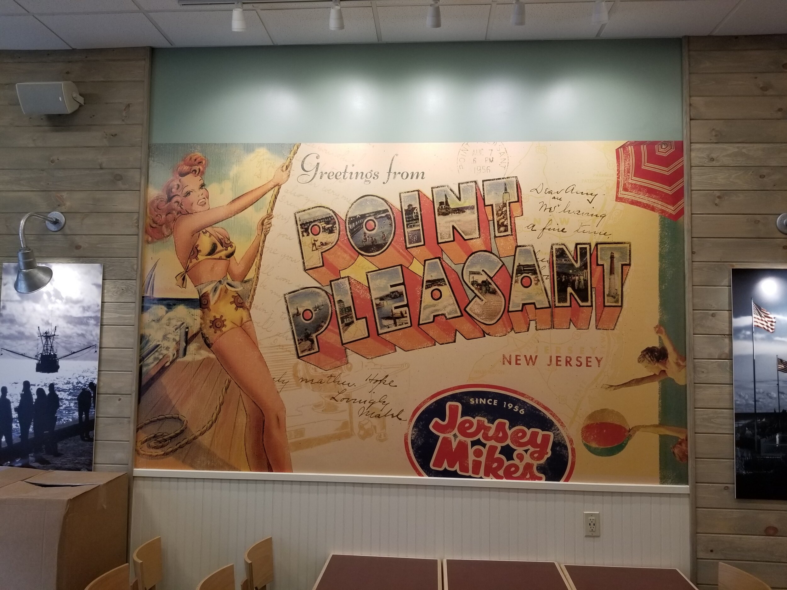 jersey mike's wall