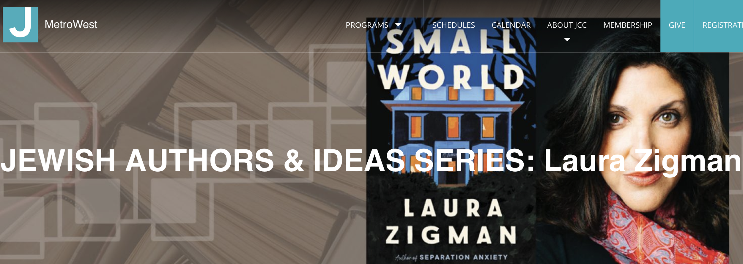 JCC West: Jewish Authors Ideas Series (Virtual)
