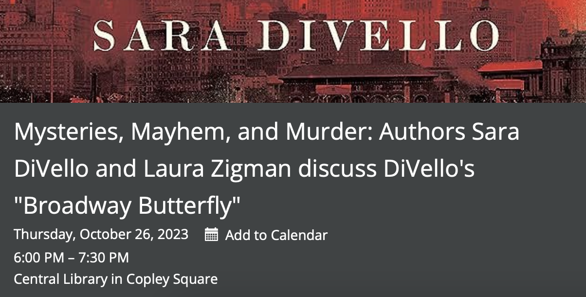 IN CONVERSATION WITH SARA DIVELLO, "BROADWAY BUTTERFLY"