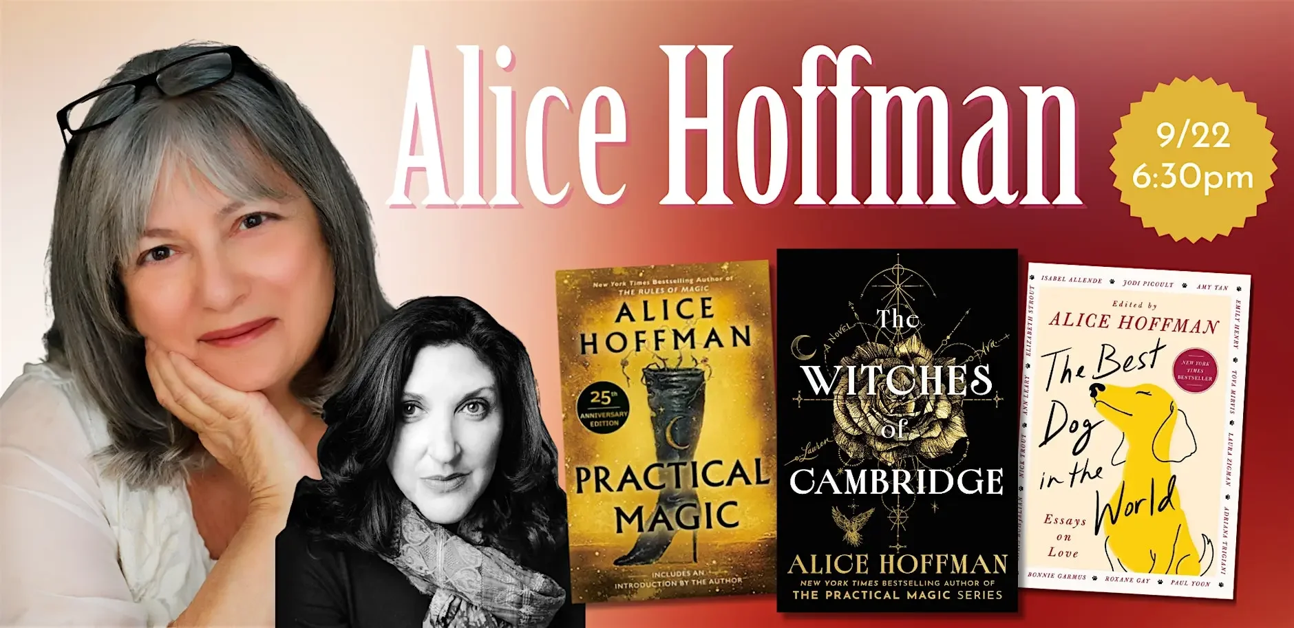 AN UNLIKELY STORY: IN CONVERSATION WITH ALICE HOFFMAN, "THE WITCHES OF CAMBRIDGE"
