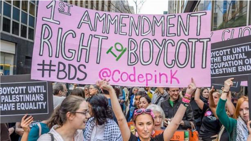 Code Pink Protestors Support Right to Boycott