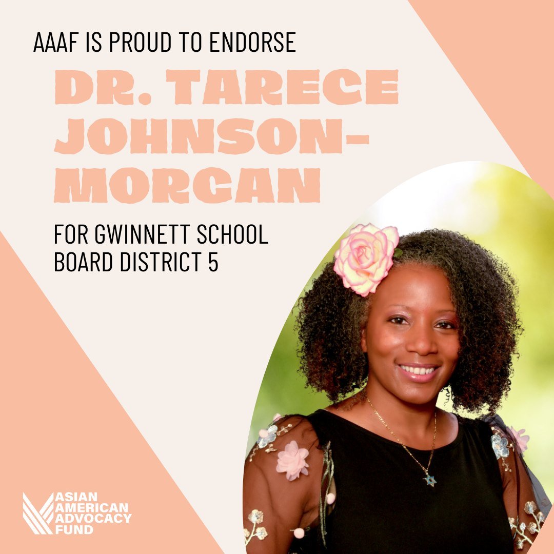 ✨Vote by May 21 for Dr. Tarece Johnson-Morgan for Gwinnett School Board District 5.

Dr. Tarece Johnson-Morgan is an educational leader, teacher, and business entrepreneur, who believes that all of our children deserve equal access to opportunities s