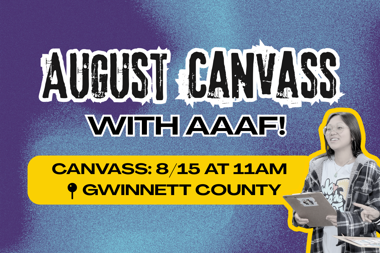 August Canvass with AAAF
