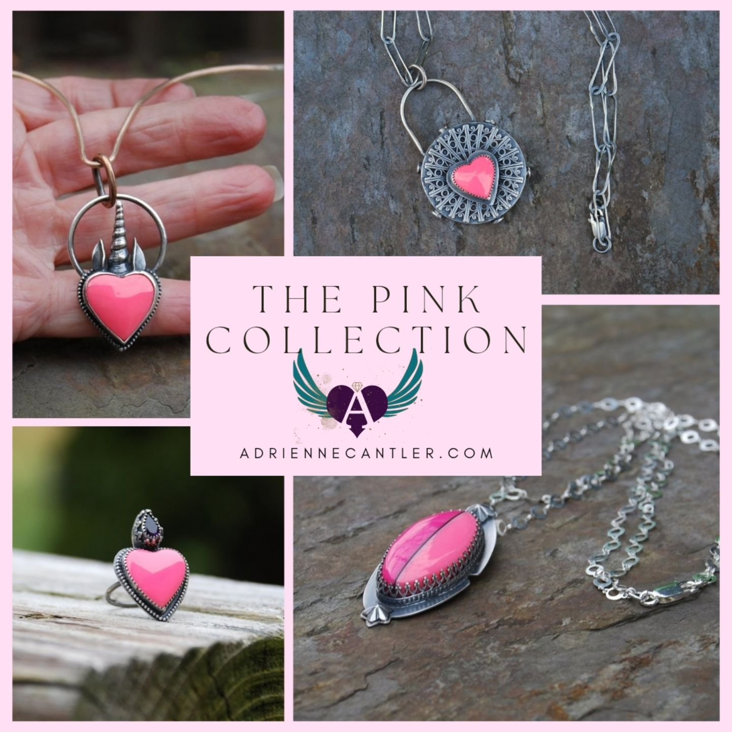 My shop has been updated to include these pink beauties! 
.
Hope you had a chance to get in some quality time with family and or friends this holiday. 
.
#billiardballjewelry 
#upcycling 
#sterlingsilverjewelry 
#pinklove 
#heartjewelry 
#arttowear 
