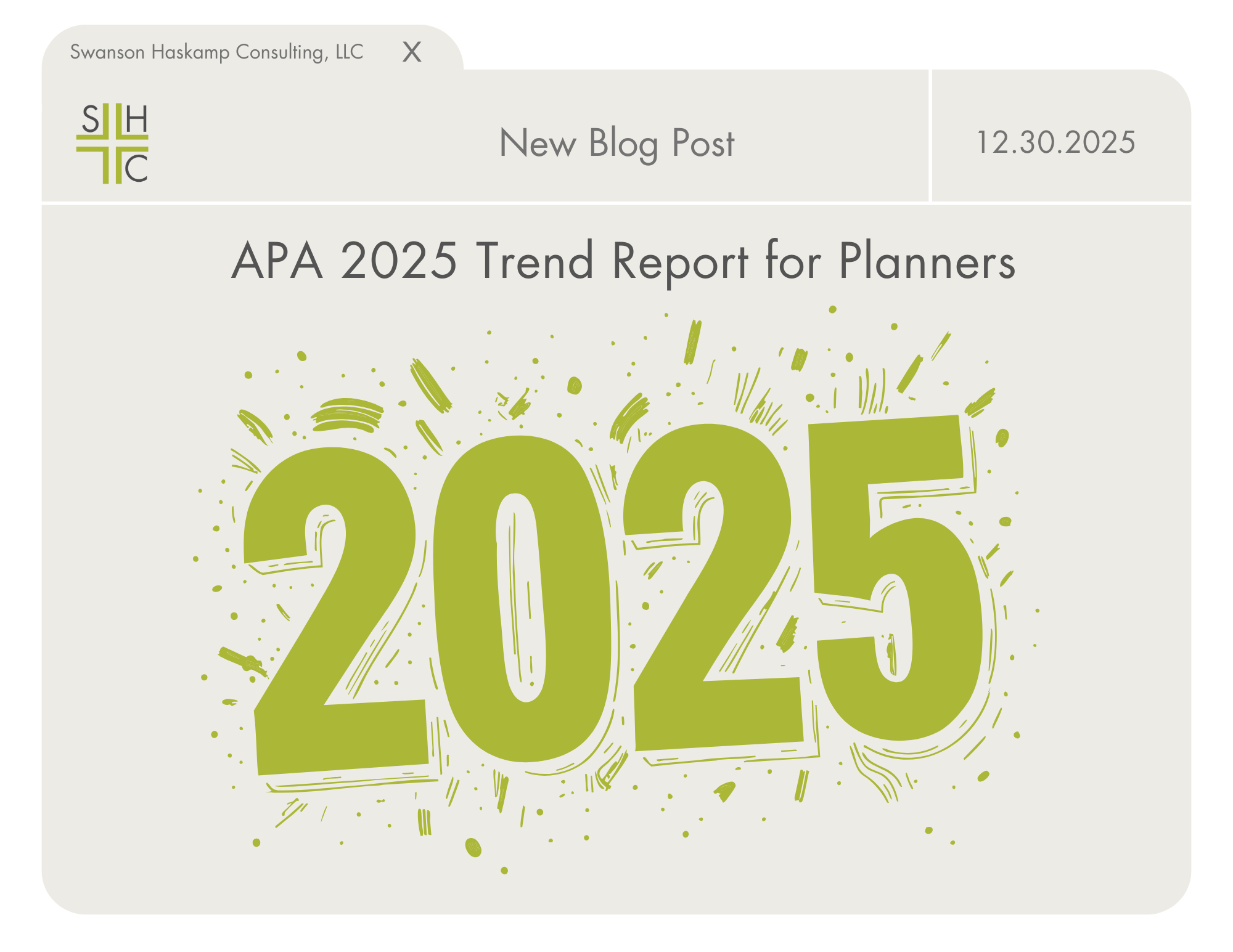 American Planning Association (APA) 2025 Trend Report for Planners