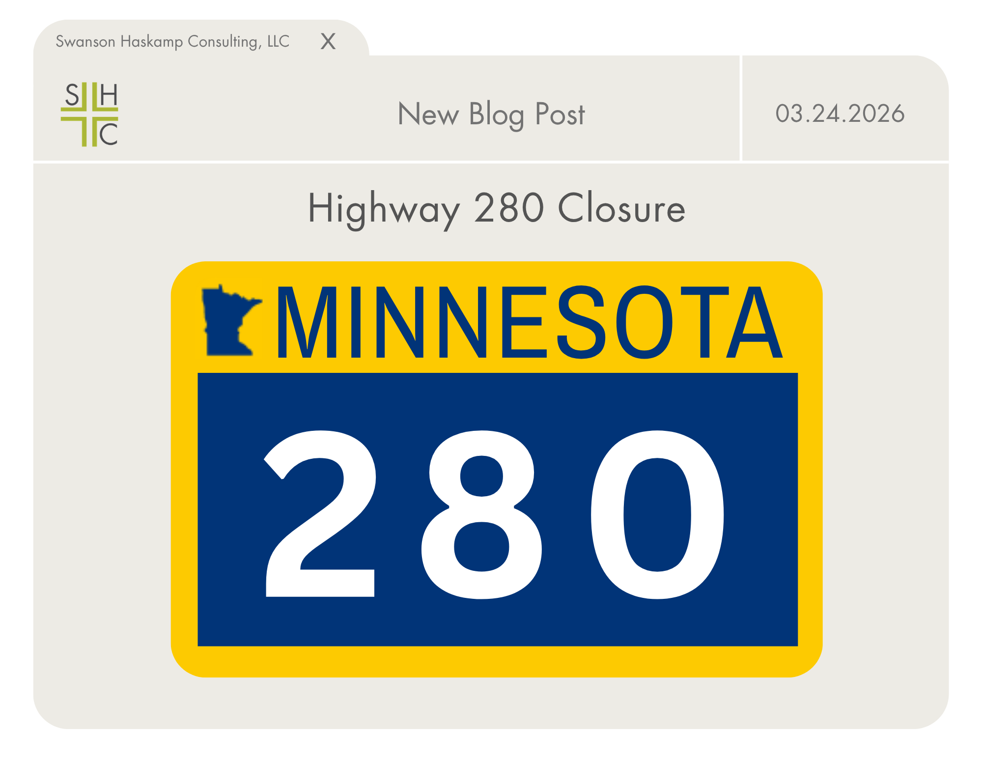 Highway 280 Closure