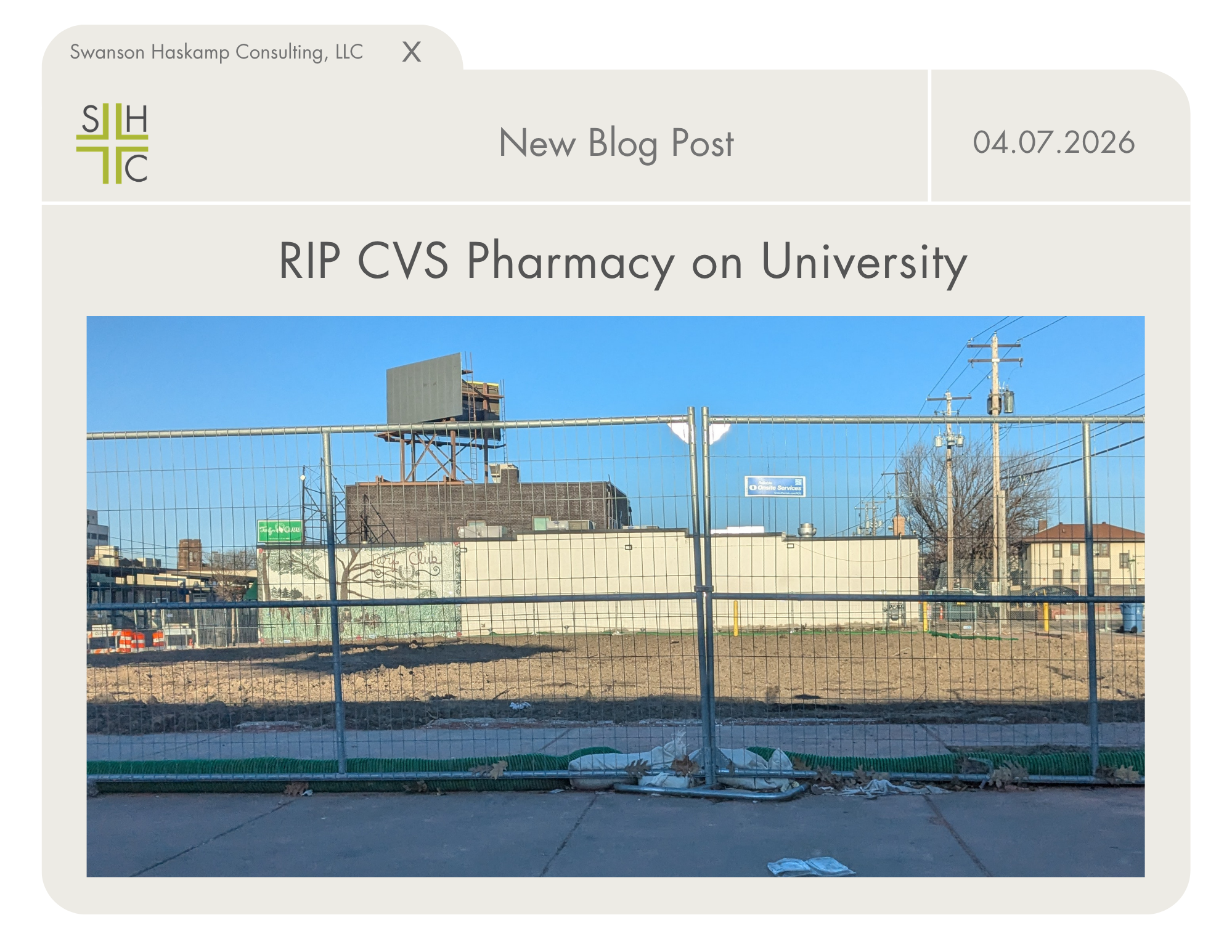 RIP CVS Pharmacy on University