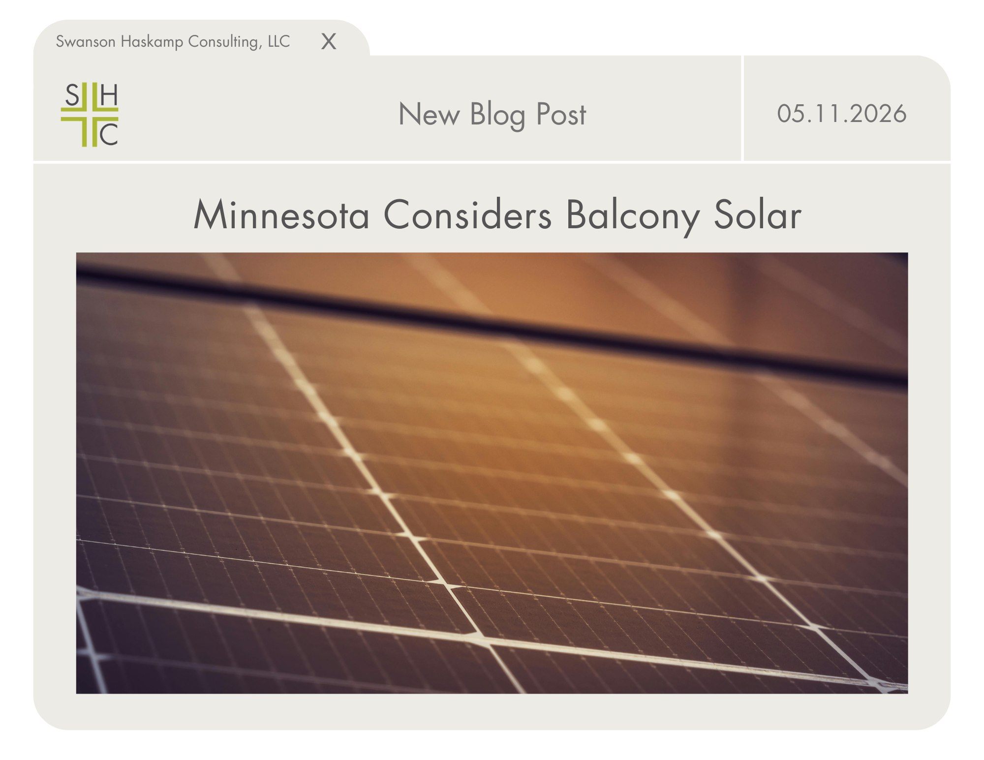 Minnesota Considers Balcony Solar