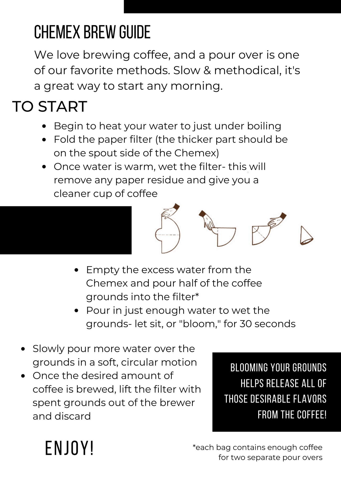 Chemex Instructions — The Beatnik