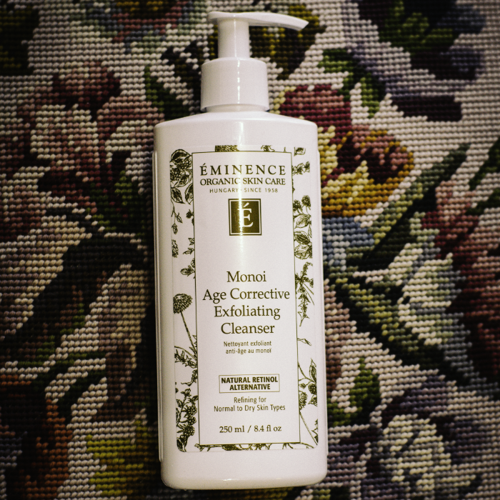 eminence monoi age corrective exfoliating cleanser