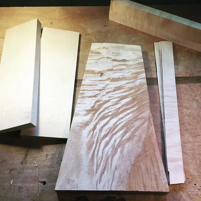 Wood selection for a new violin