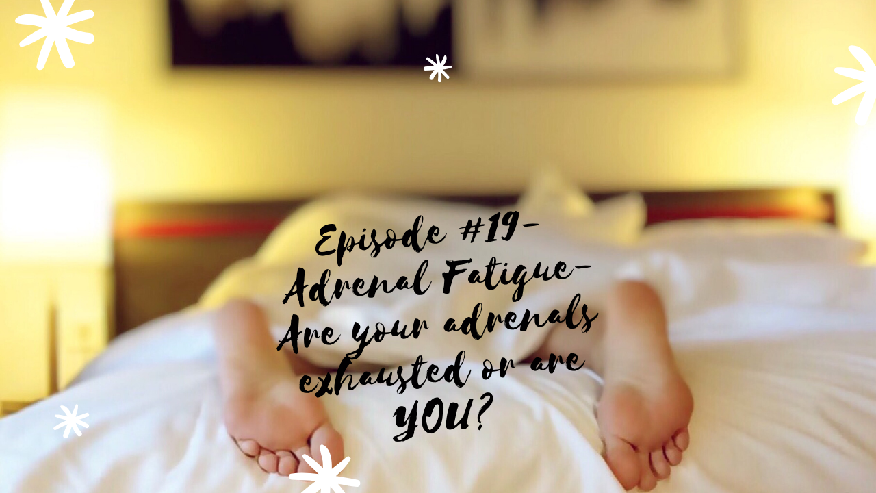 Episode #19 Adrenal Fatigue.  Are your adrenals exhausted or are you?