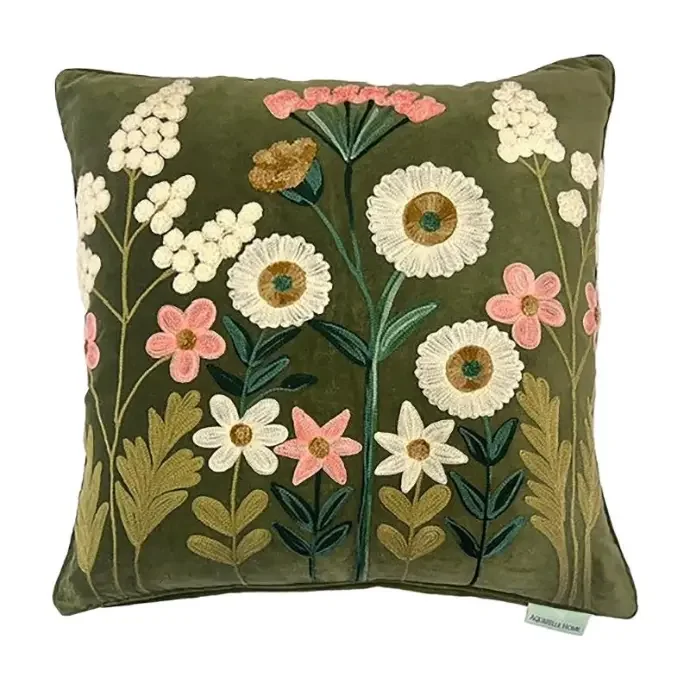 [CU25102] Winslow Velvet Cushion  (Moss).webp