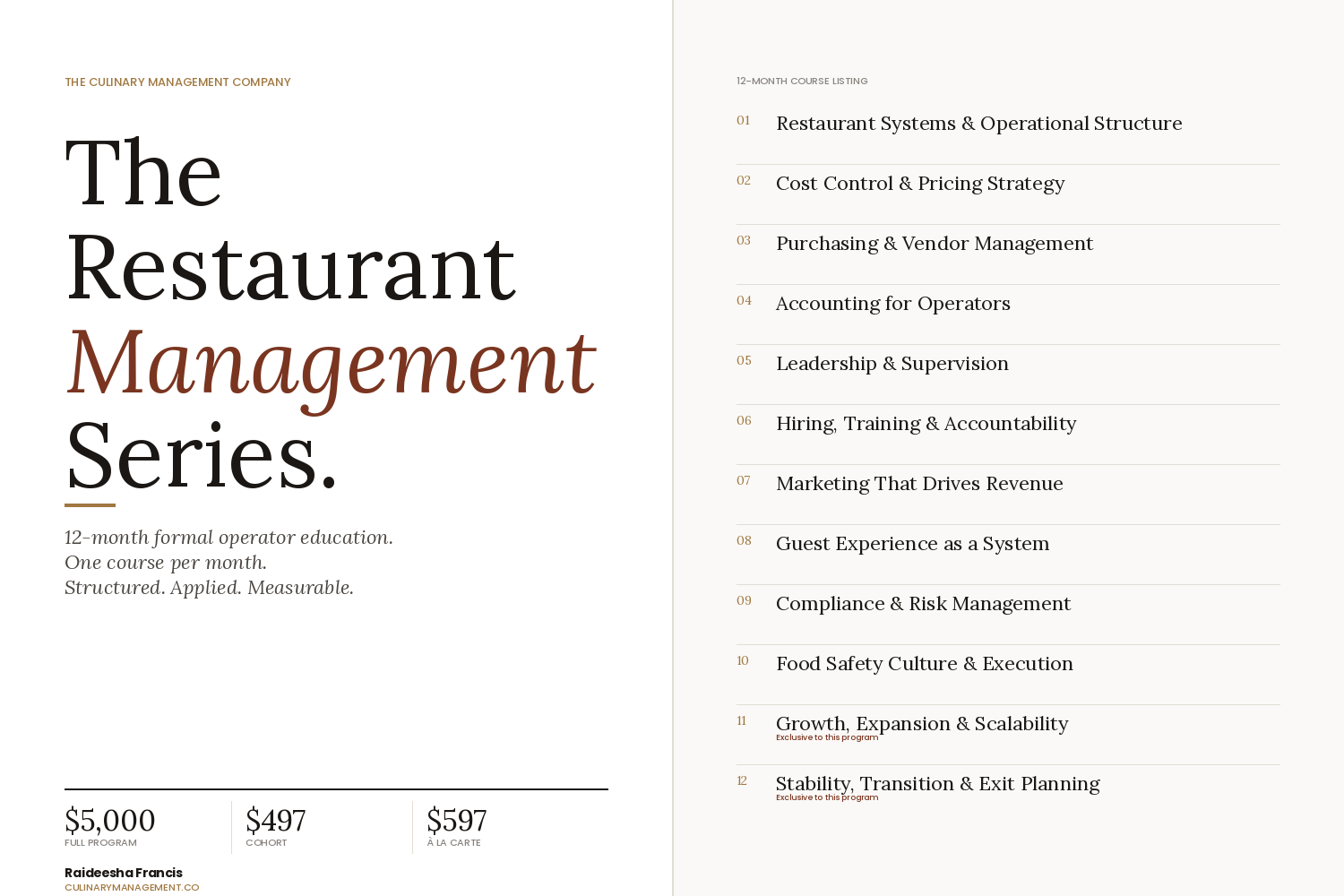 restaurant management series 12 month program 2026.png