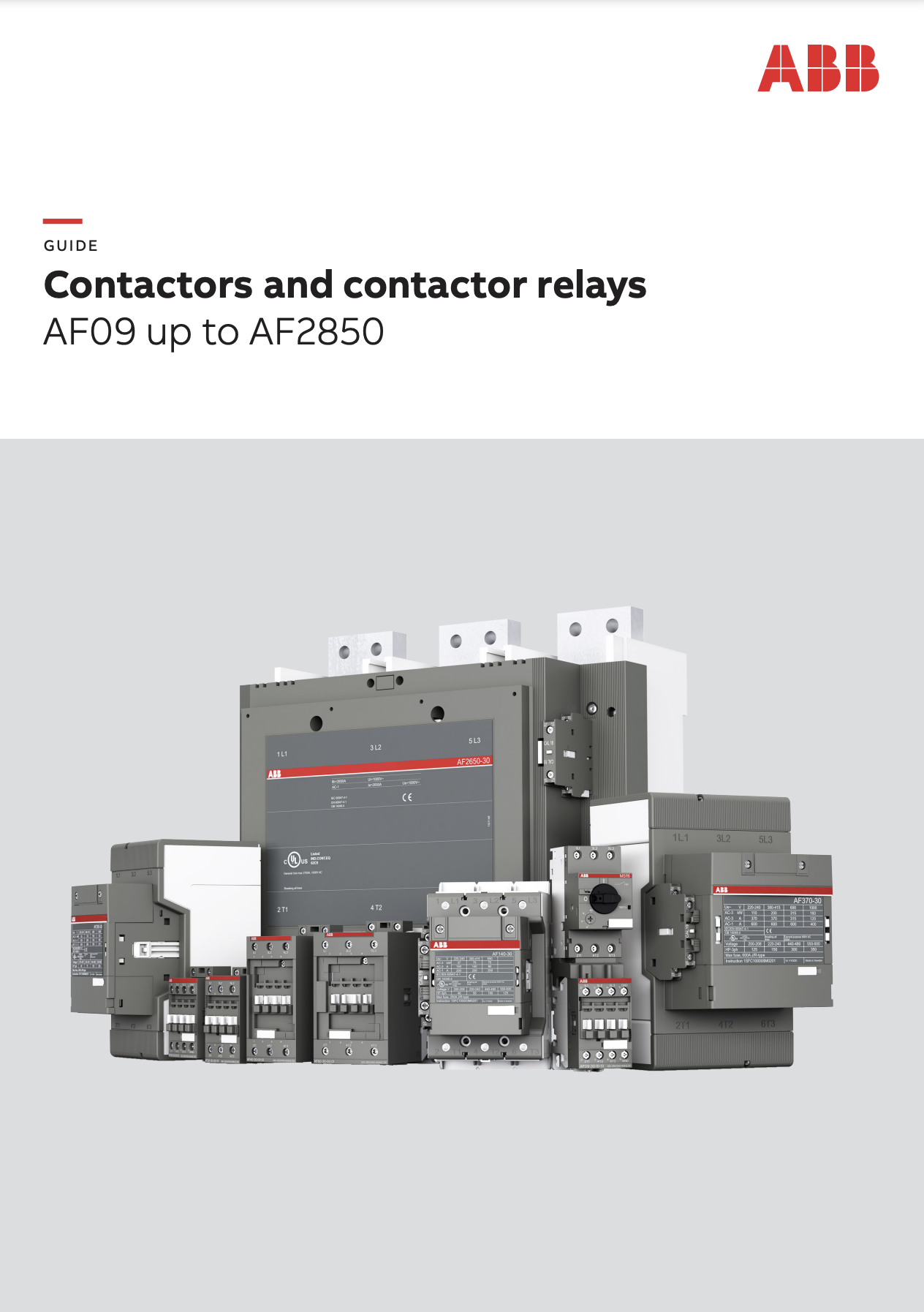 AF Contactors — ABB Marketing to Marketing (M2M) Distributor Portal