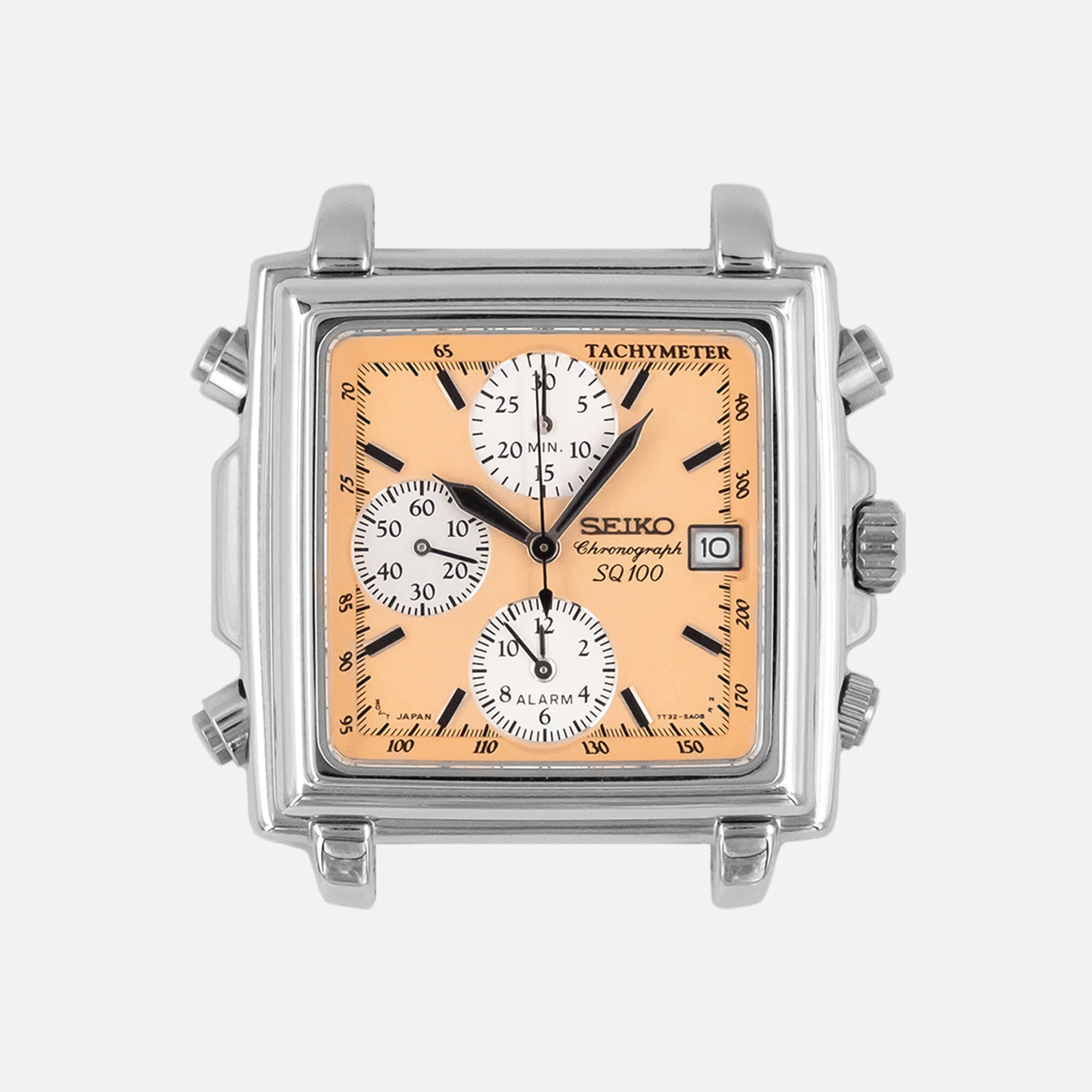Seiko SQ100 Chronograph "Salmon Dial" — The Watch Connection