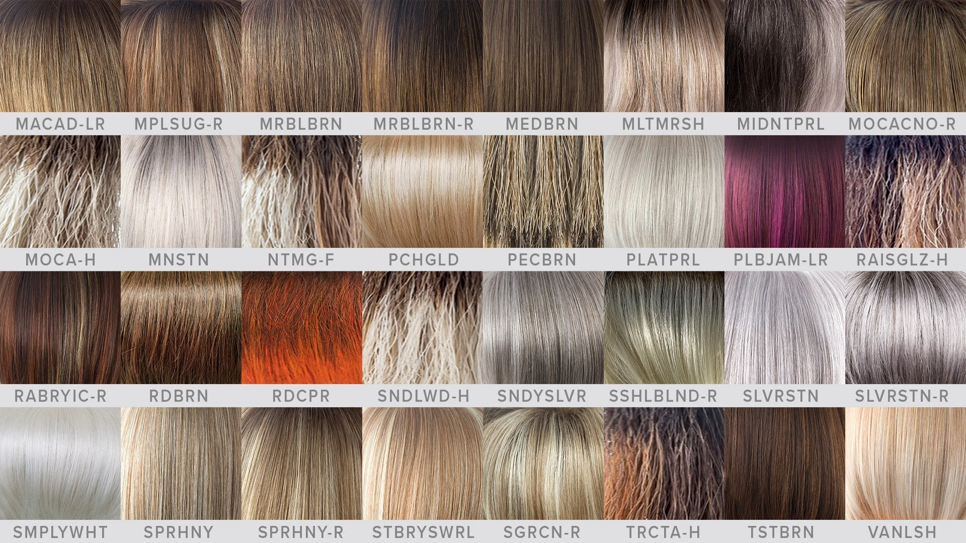different color shades in the Alva wig by Noriko