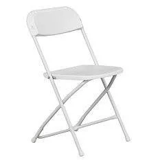 White Plastic Folding Chair