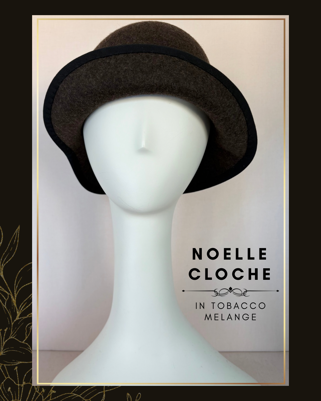 Noelle Cloche in Tobacco Melange