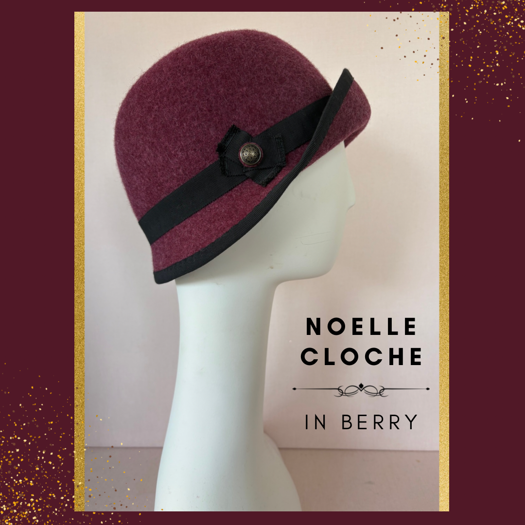 Noelle Cloche in Berry Melange