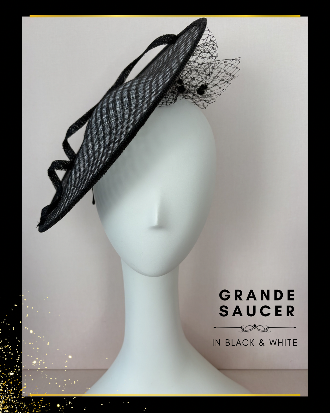 Grande Saucer in Black and White