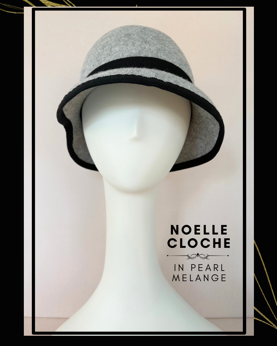 Noelle Cloche in Pearl Melange