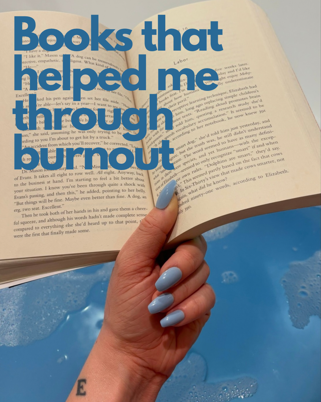 BOOKS THAT HELPED ME THROUGH BURNOUT