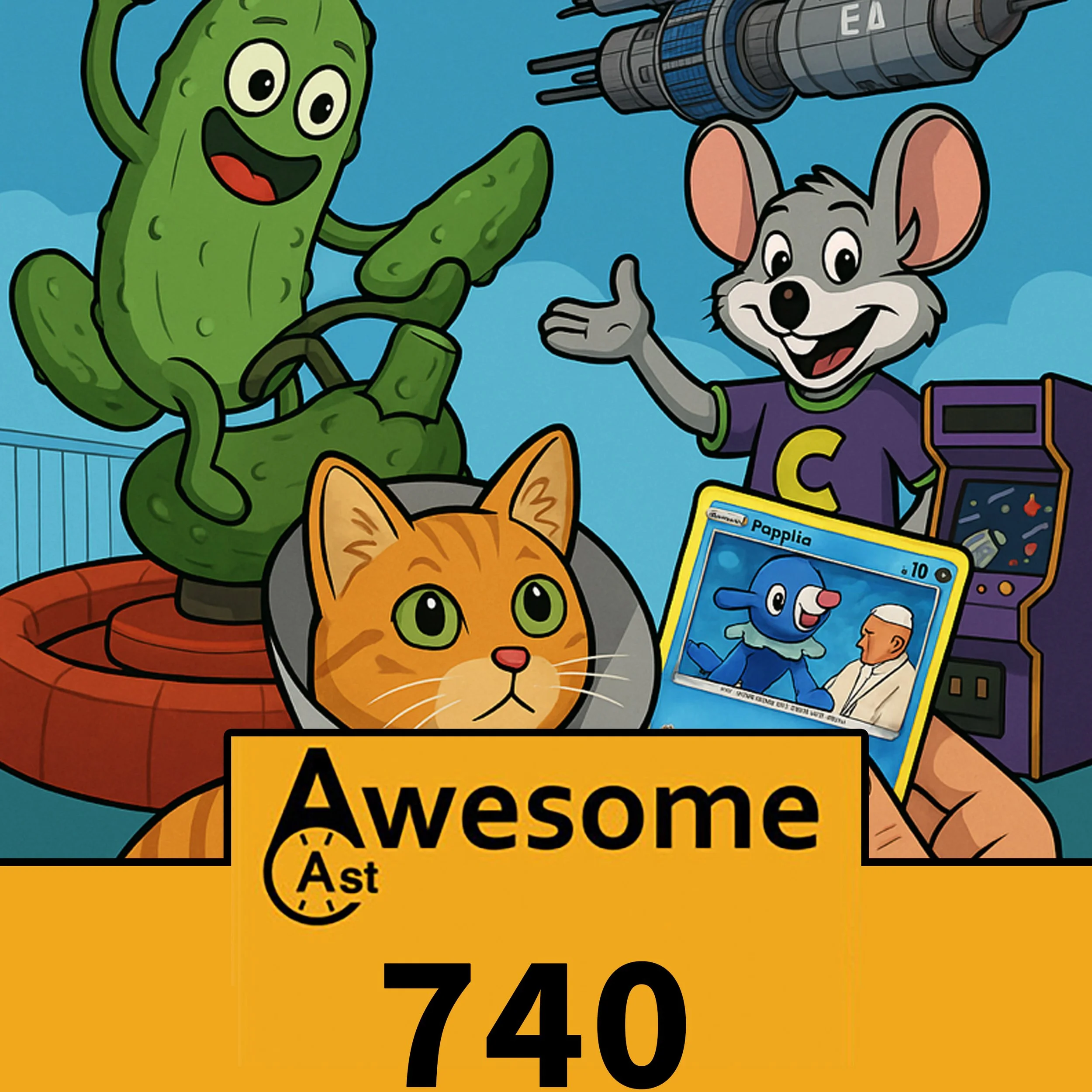 AwesomeCast 740: Adulting at Chuck E. Cheese, Pickle Triathlons &amp; Fire Truck Cam Hacks