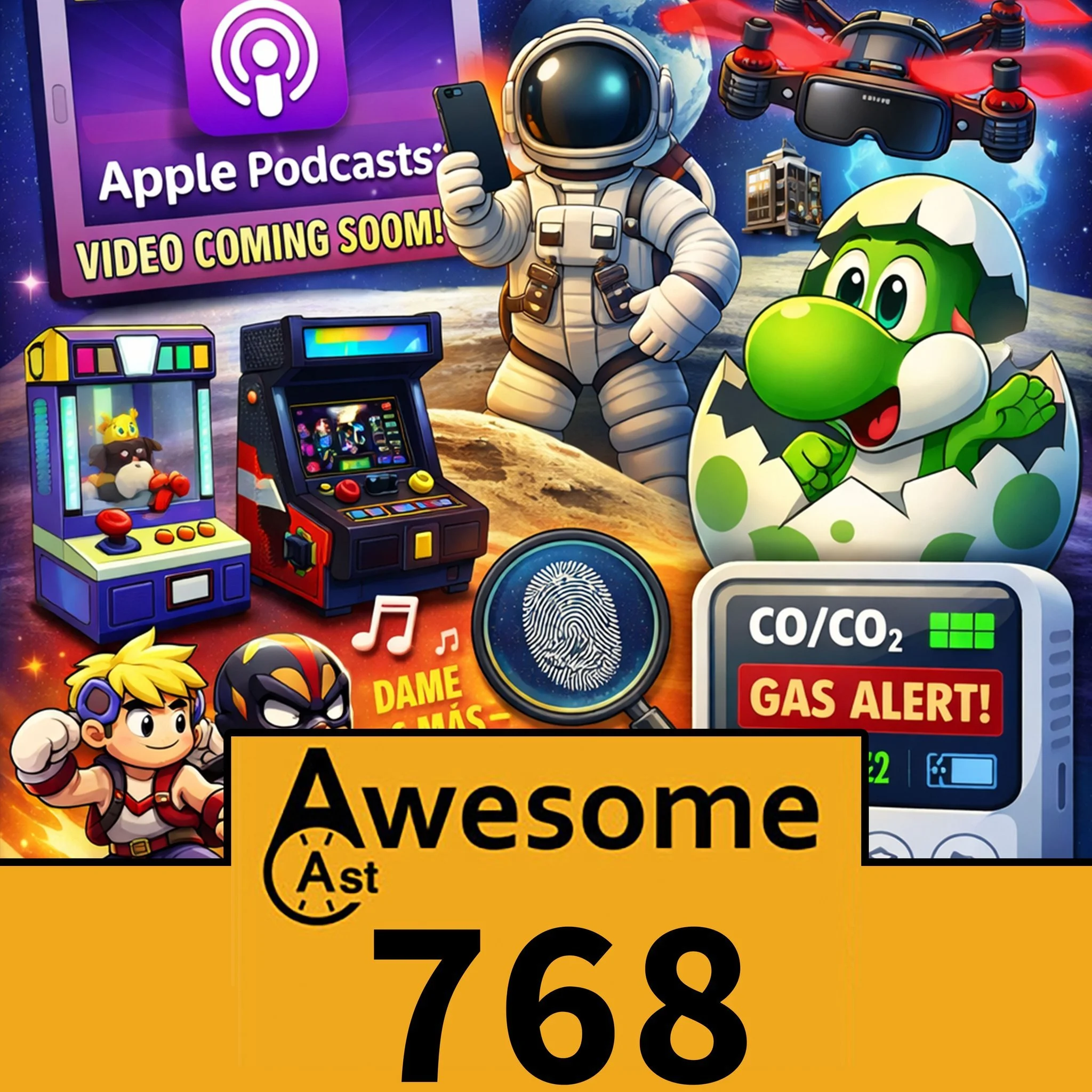 Now at www.SorgatronMedia.com

This week on AwesomeCast 768, we&rsquo;re talking the future of podcasting (Apple Podcasts is adding video), the coolest Olympics drone shots, and whether it&rsquo;s a great idea to take a smartphone to the Moon. Also: 