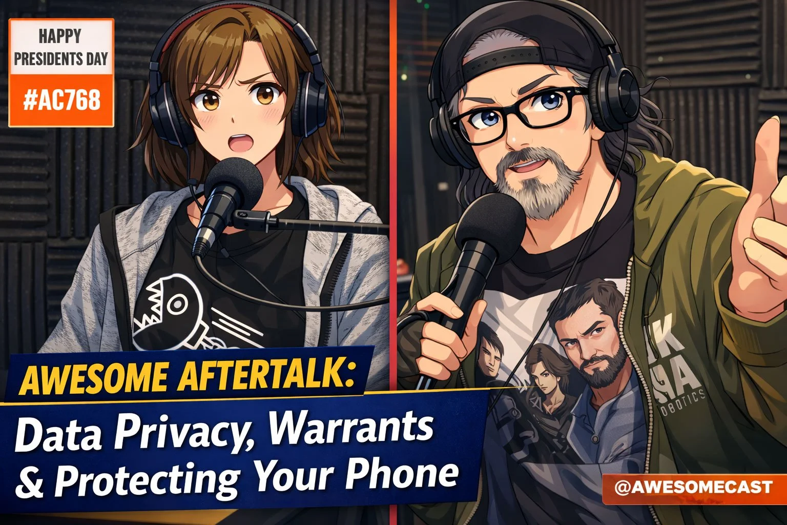 We kept the mics hot after AwesomeCast 768 now at www.patreon.com/awesomecast

Data Privacy, Warrants &amp; Protecting Your Phone &mdash; a real, unscripted discussion about digital safety, device security, and what users should know.

👉 Full Aftert