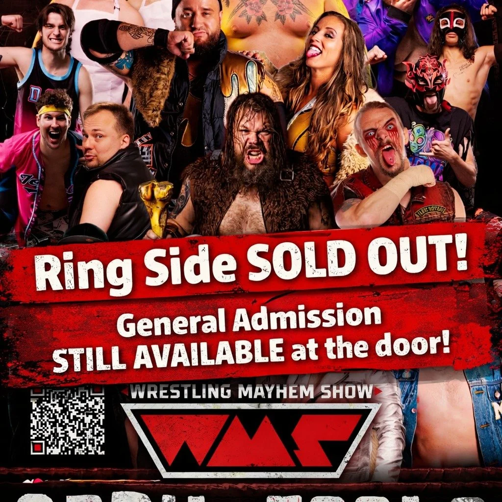 Tickets @ https://events.ticketleap.com/tickets/sorgatronmedia/wrestling-mayhem-show-presents-april-fools

Wrestling Mayhem Show Presents April Fools!
April 1, 2026 @ The Warehouse - 829 Industry Way, Pittsburgh, PA 15210