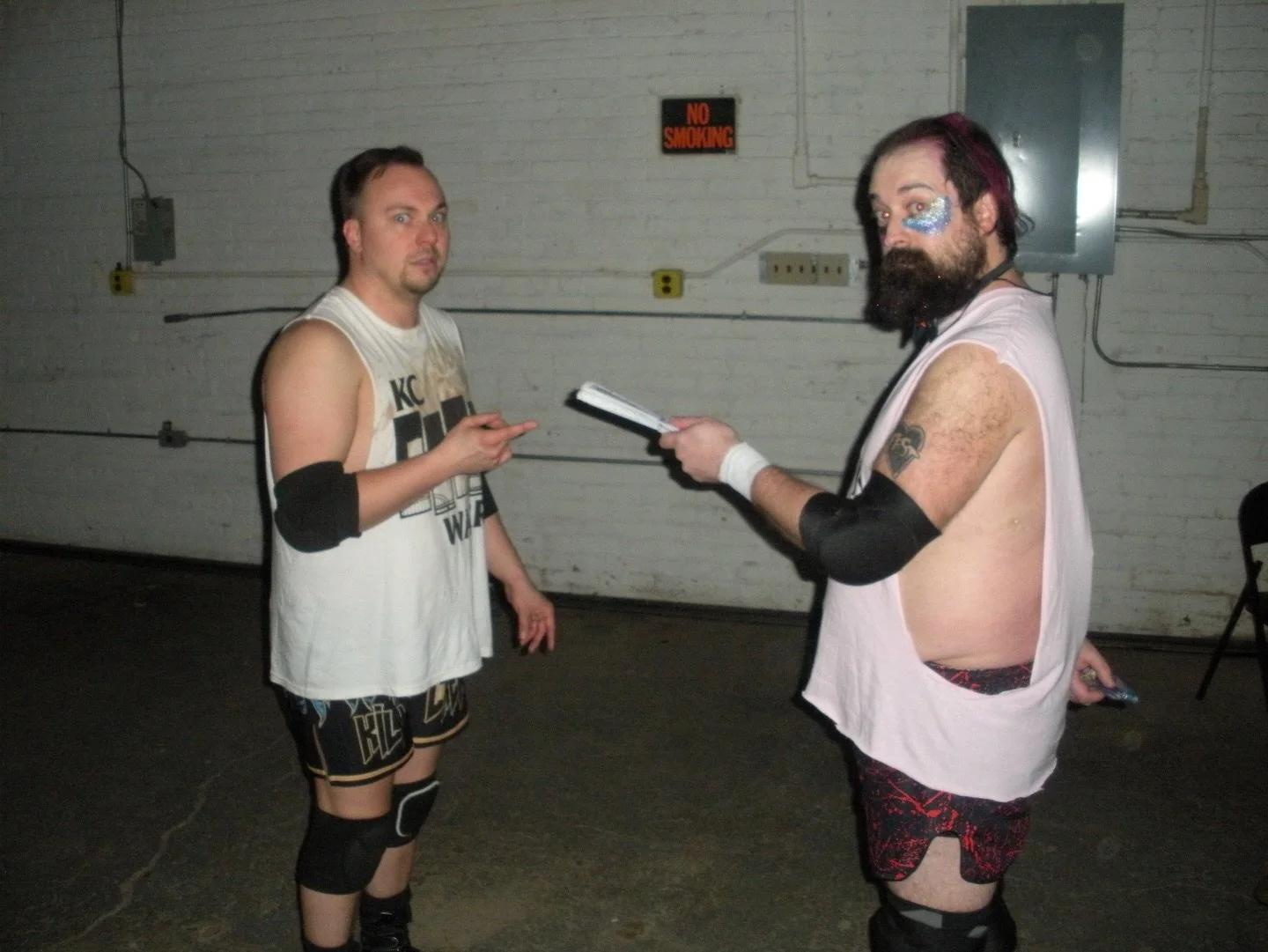 Calvin Couture and KC Warr had a Freaky Friday&hellip;

📸 @katemariepgh  with Nikon Coolpix. 

WMS Presents April Fools now on the IndyWrestling.us YouTube!