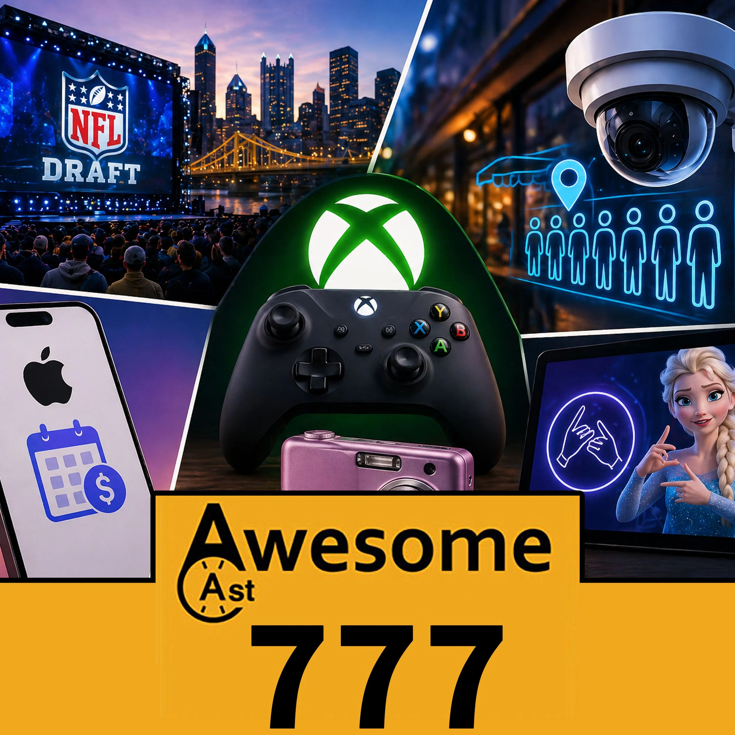 AwesomeCast 777: NFL Draft Tech, Xbox Game Pass Changes &amp; AI Cameras Watching Lines?!