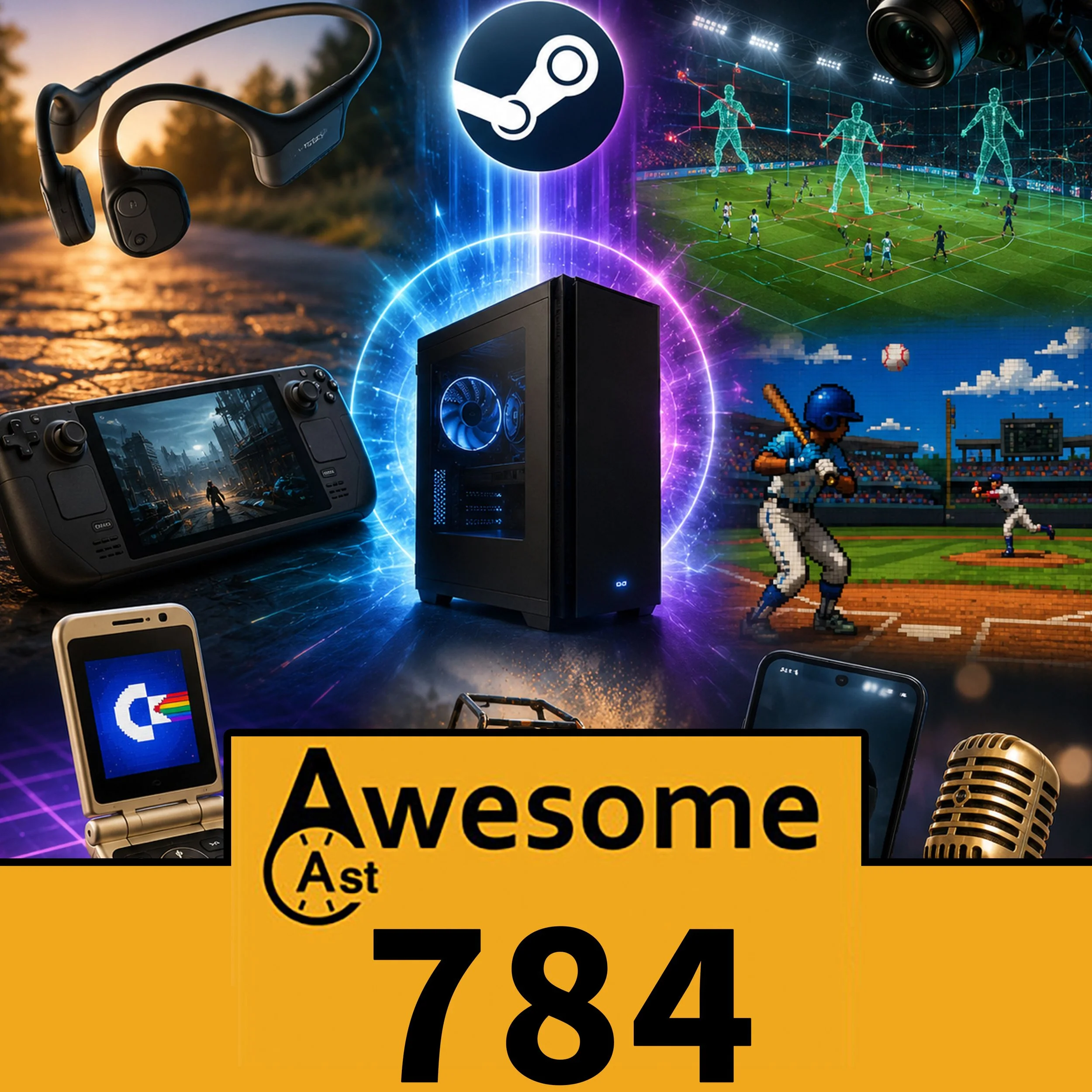 AwesomeCast 784: SteamOS, Shokz Headphones, Retro Phones, Sports Tech &amp; a T-Pain Social Media Fail