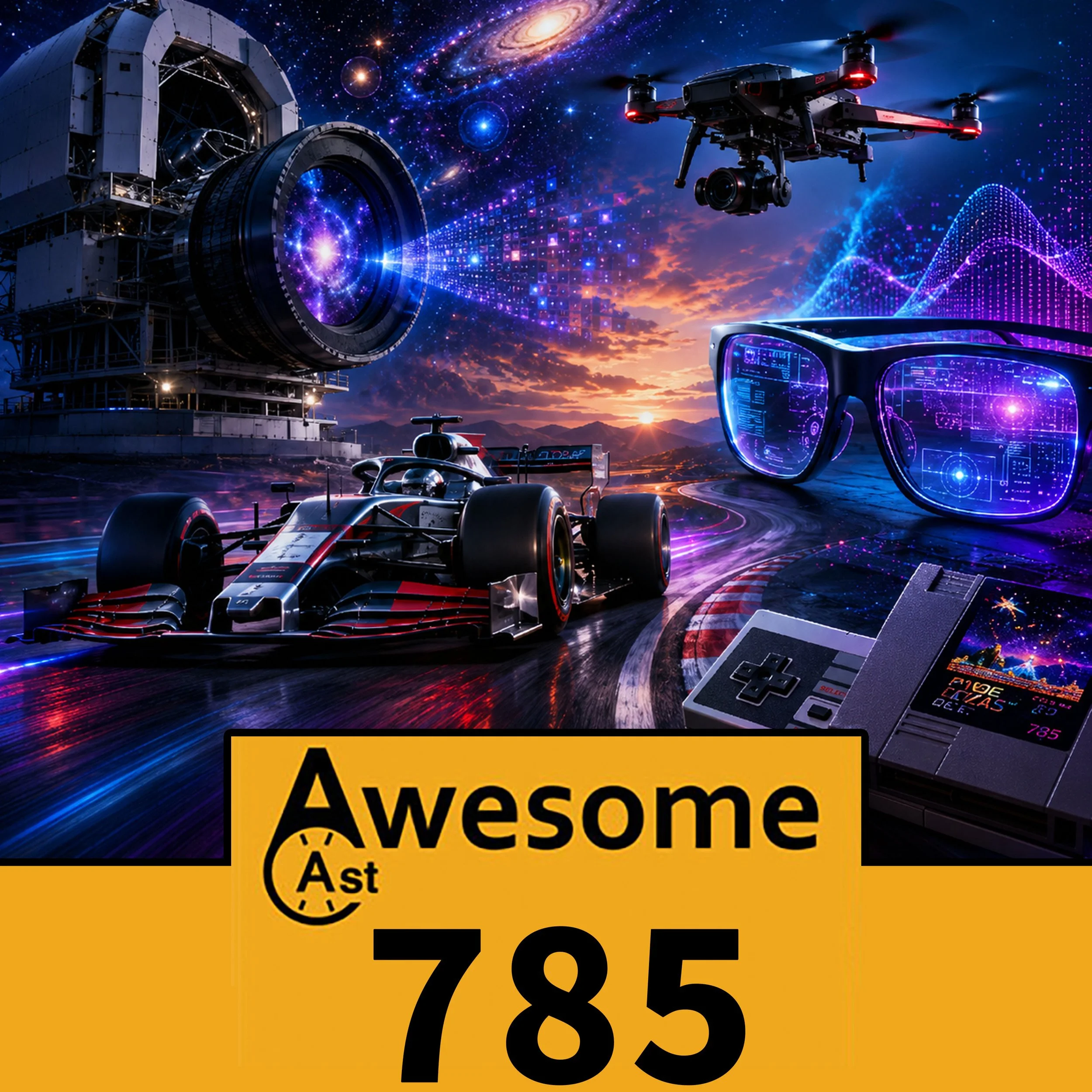 AwesomeCast 725: F1 Drone Tech, AI Video Chaos &amp; the World’s Largest Camera