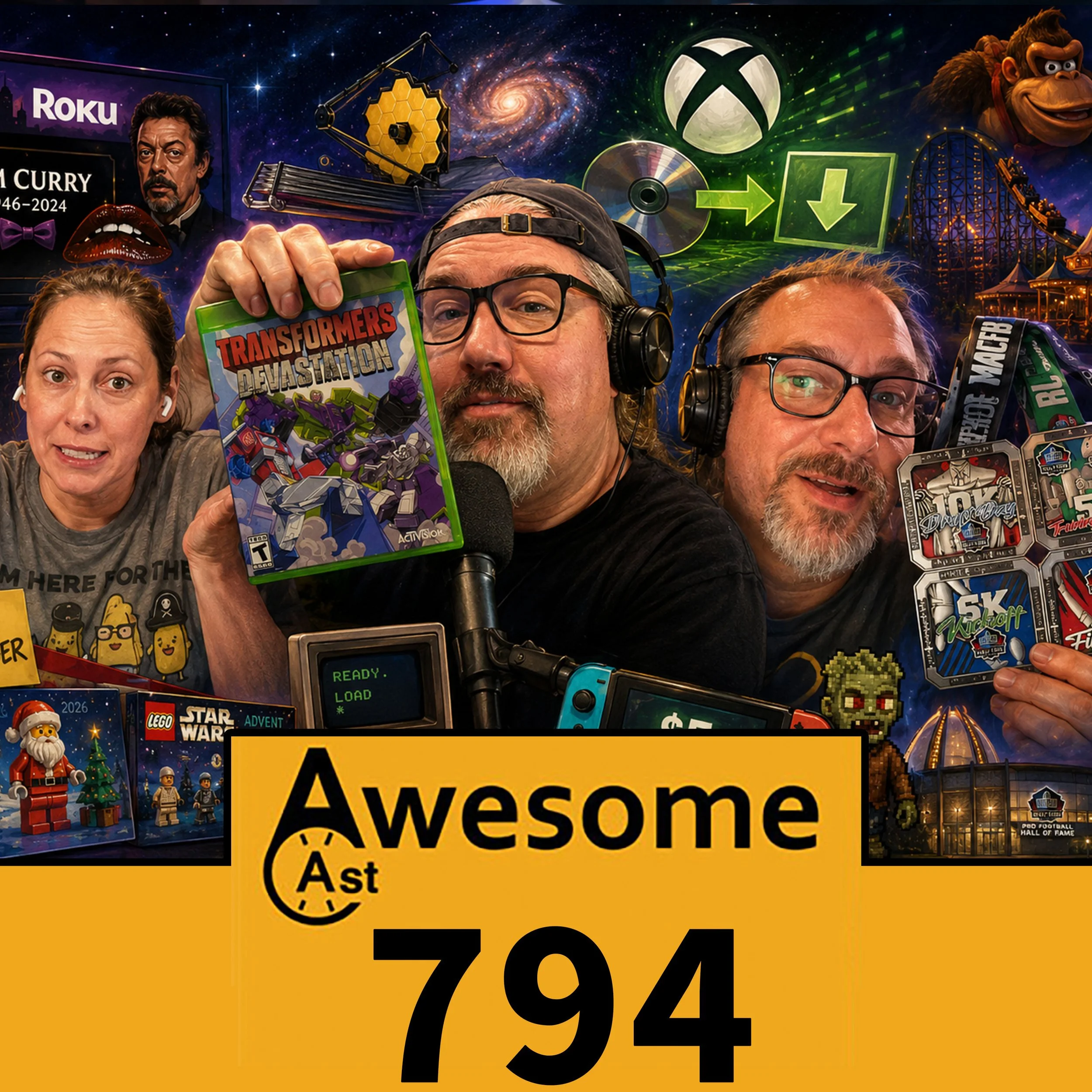 AwesomeCast 794: Xbox Discs Go Digital, Gamescom’s AI Problem, $100K Keyboards &amp; Retro Tech